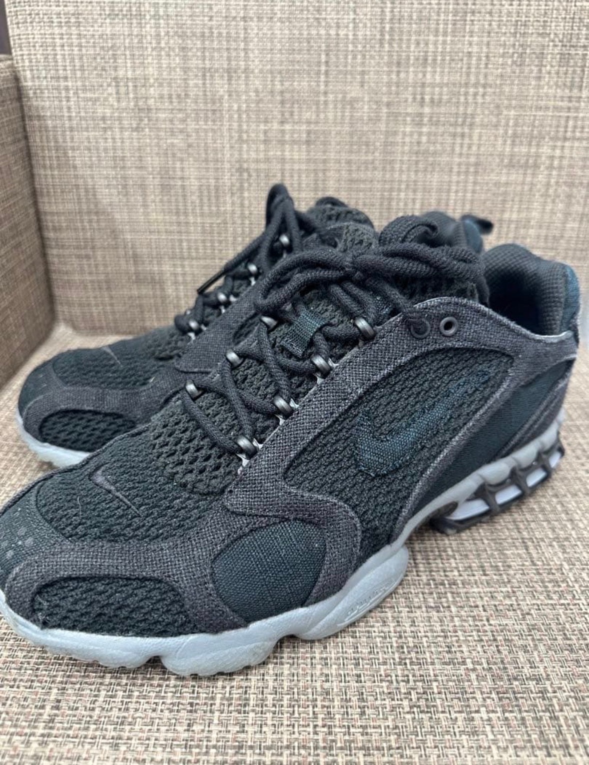 Stussy × Nike Air Zoom Spiridon Cage 2 "Black"