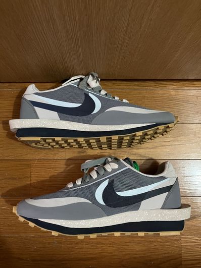 CLOT × Sacai × Nike LD Waffle "Grey Obsidian/Cool Grey"