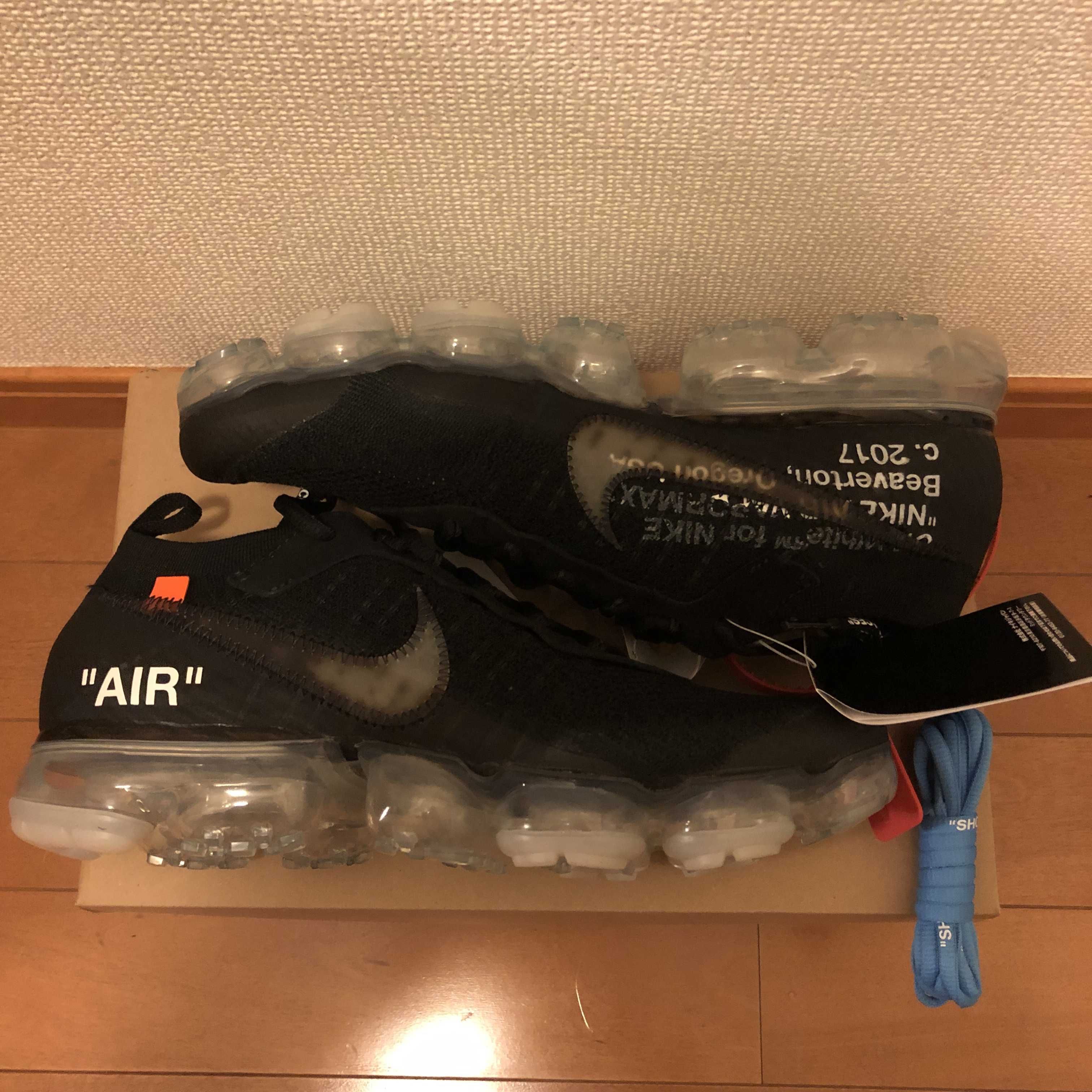Off-White × Nike Air Vapormax "Black/Total Orange/Clear"