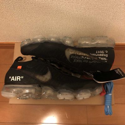 Off-White × Nike Air Vapormax "Black/Total Orange/Clear"