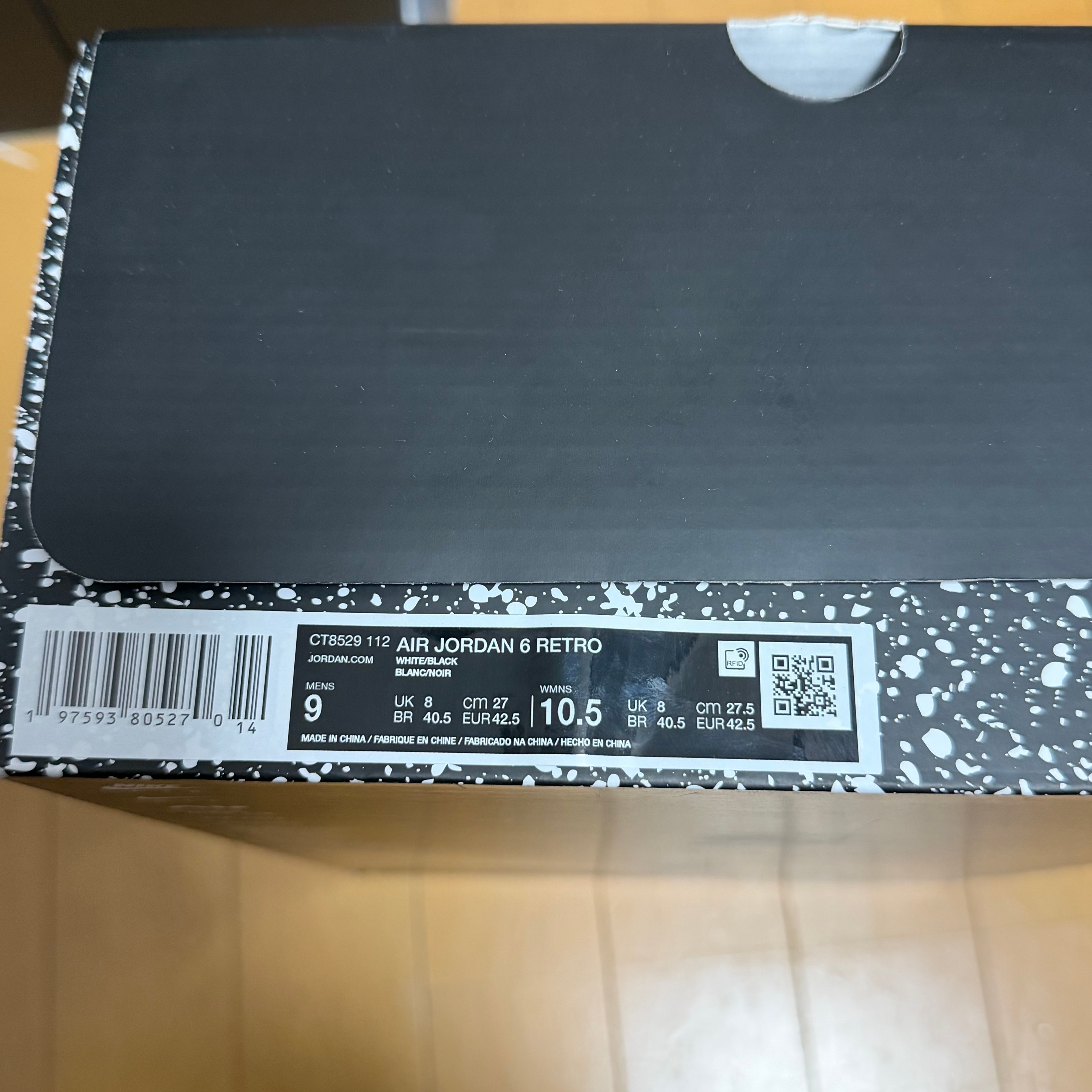 Nike Air Jordan 6 Retro "White and Black"