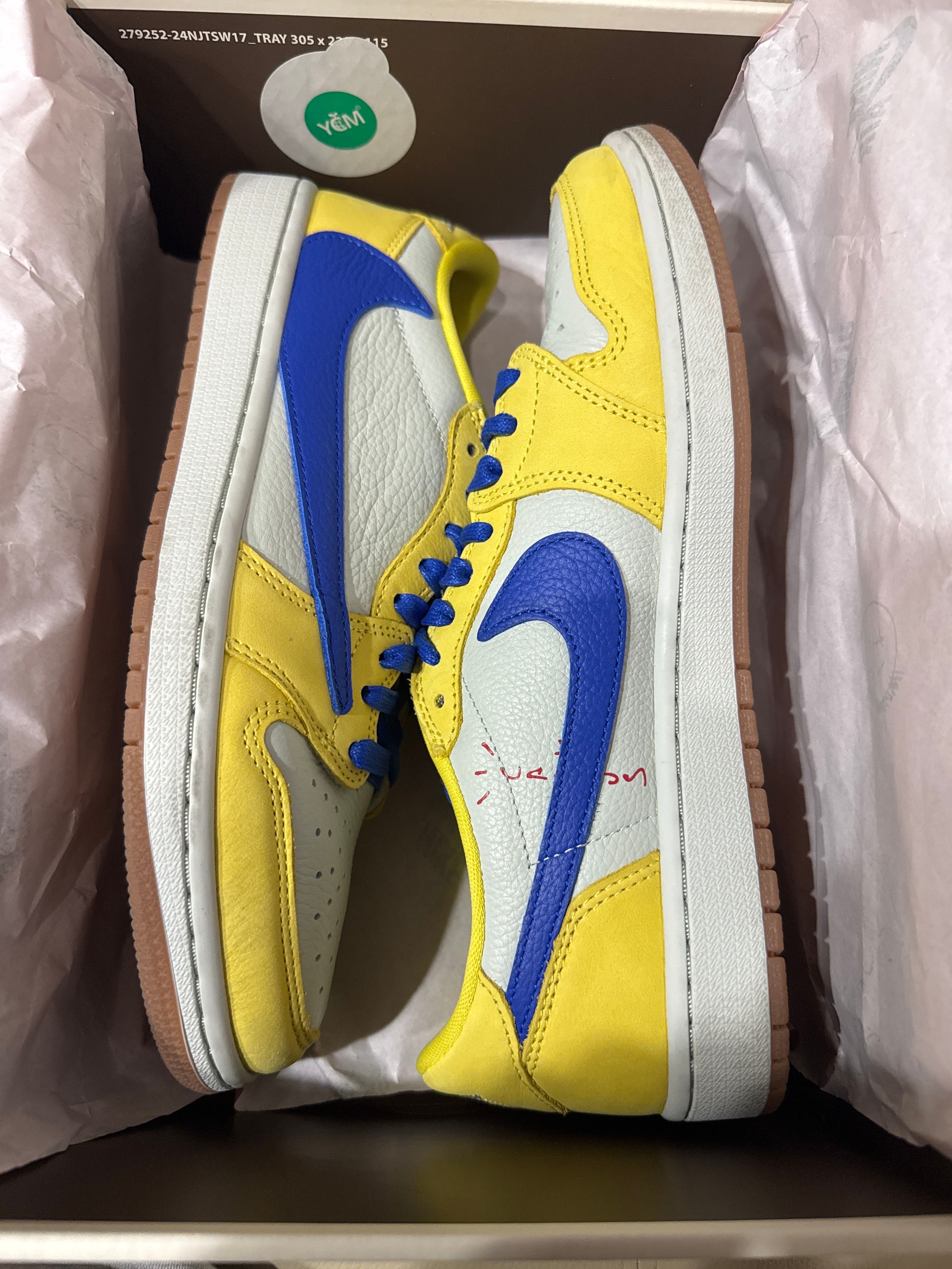Travis Scott × Nike Women's Air Jordan 1 Retro Low OG "Canary"