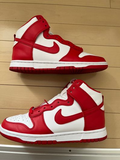Nike Dunk High "Championship White and Red"