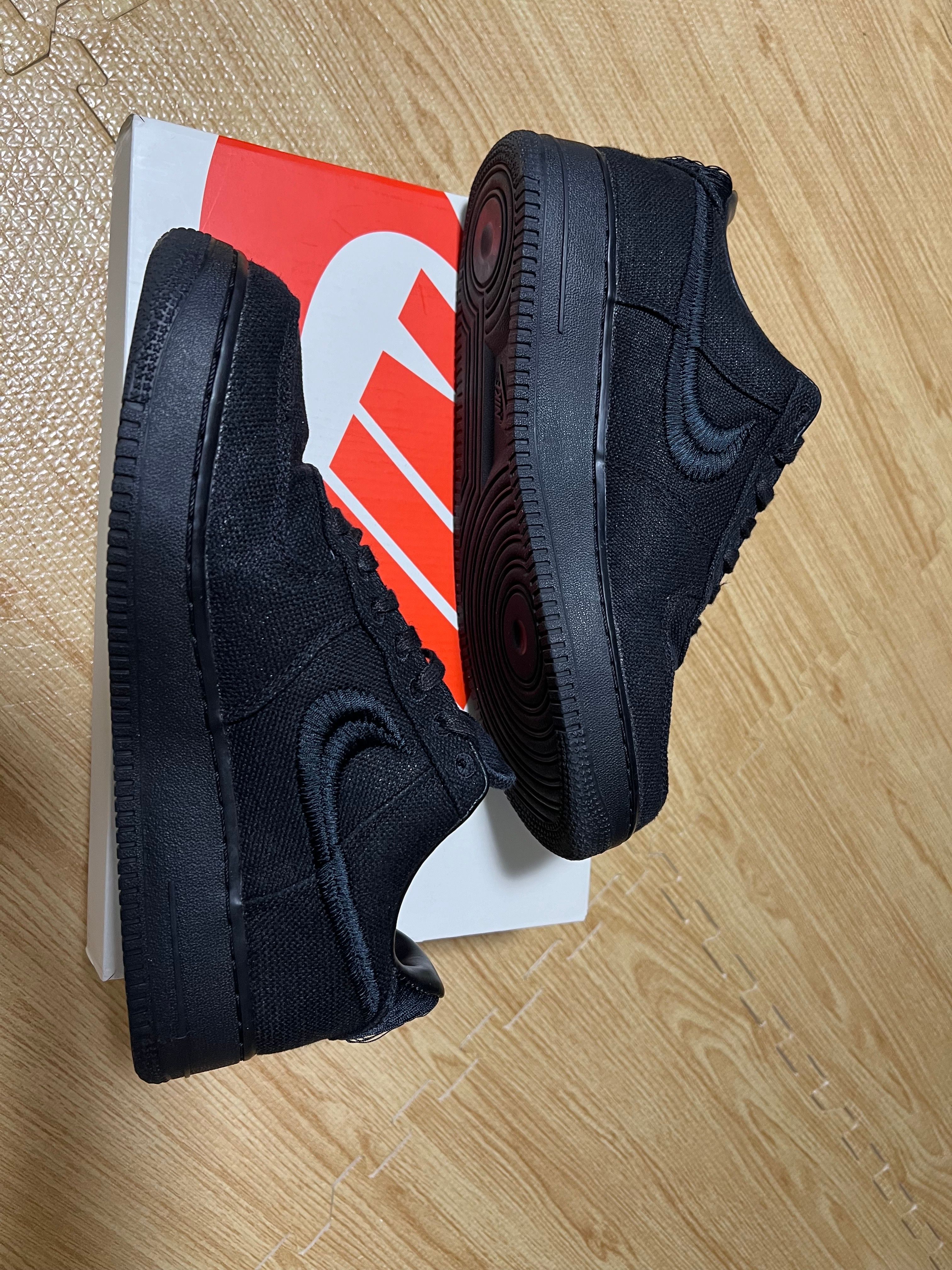 Stussy × Nike Air Force 1 Low "Triple Black"