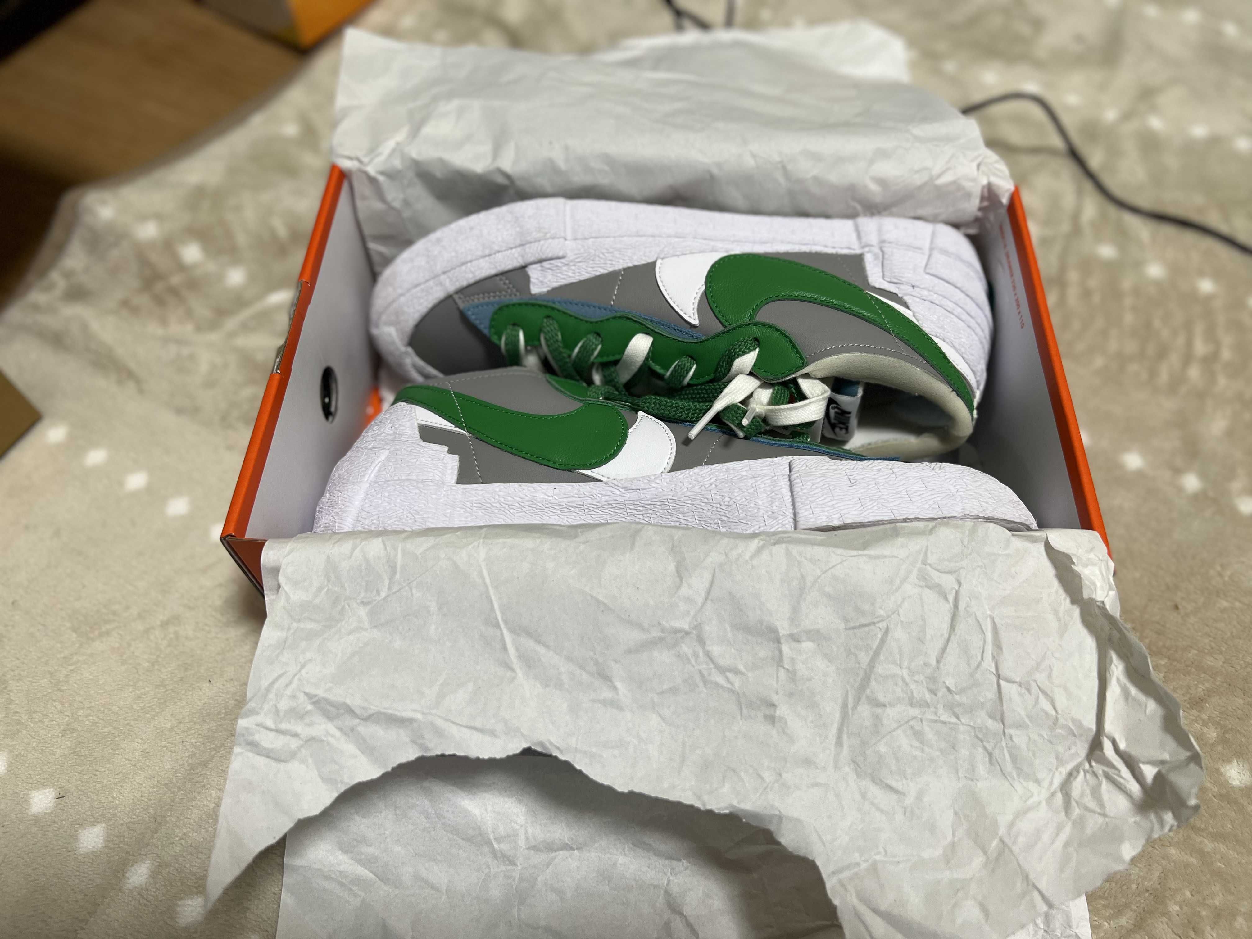 sacai × Nike Blazer Low "Classic Green"