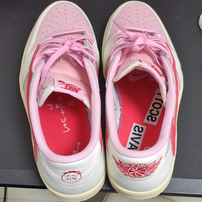 Travis Scott × Nike Air Jordan 1 Retro Low OG "Sail/Tropical Pink"