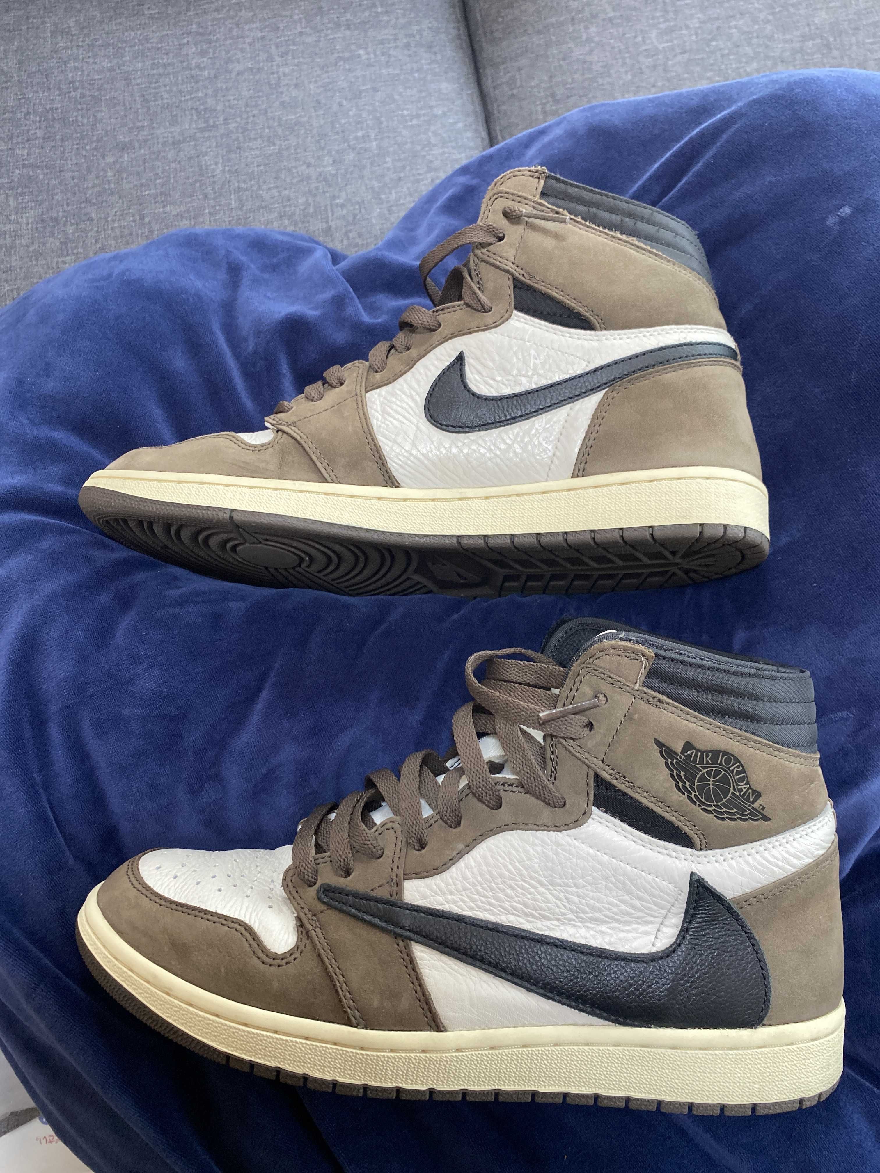 Travis Scott × Nike Air Jordan 1 Retro High OG TS SP "Sail/Dark Mocha"