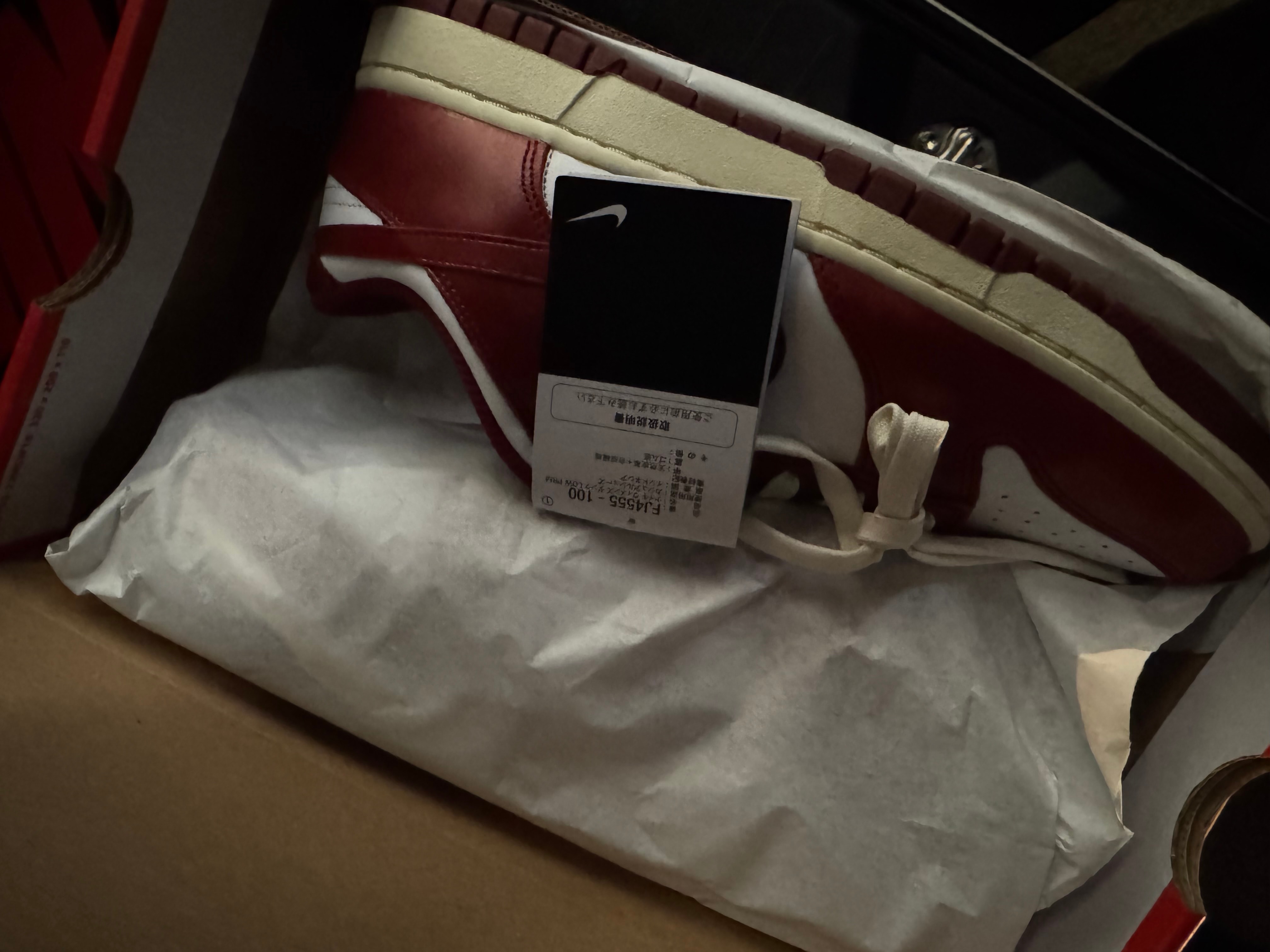 Nike Women's Dunk Low PRM "Team Red and White"