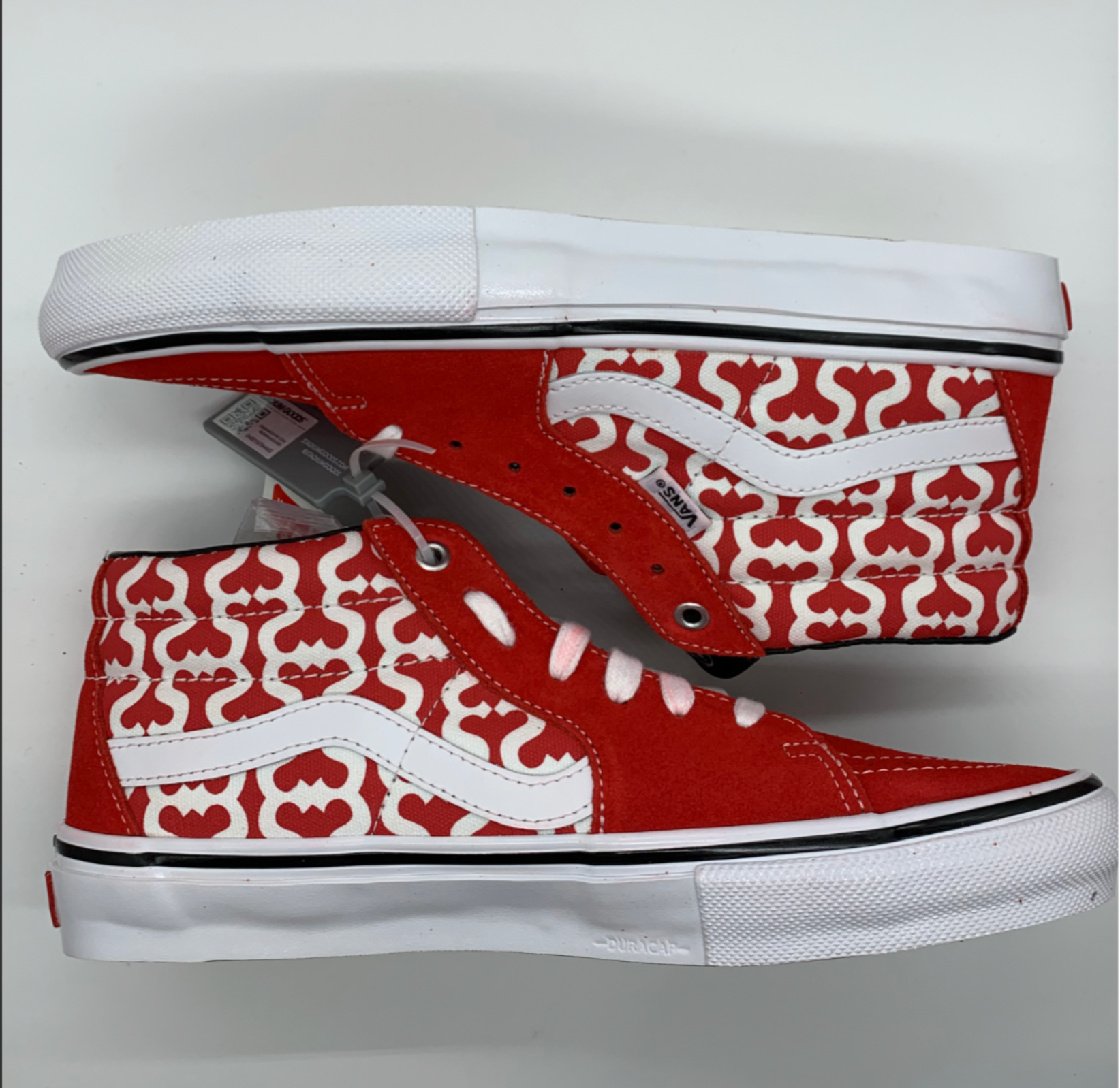 Supreme × Vans Monogram S Logo Skate Grosso Mid "Red"