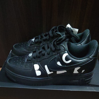 BLACK COMME des GARCONS × Nike Air Force 1 Low Retro "Black"
