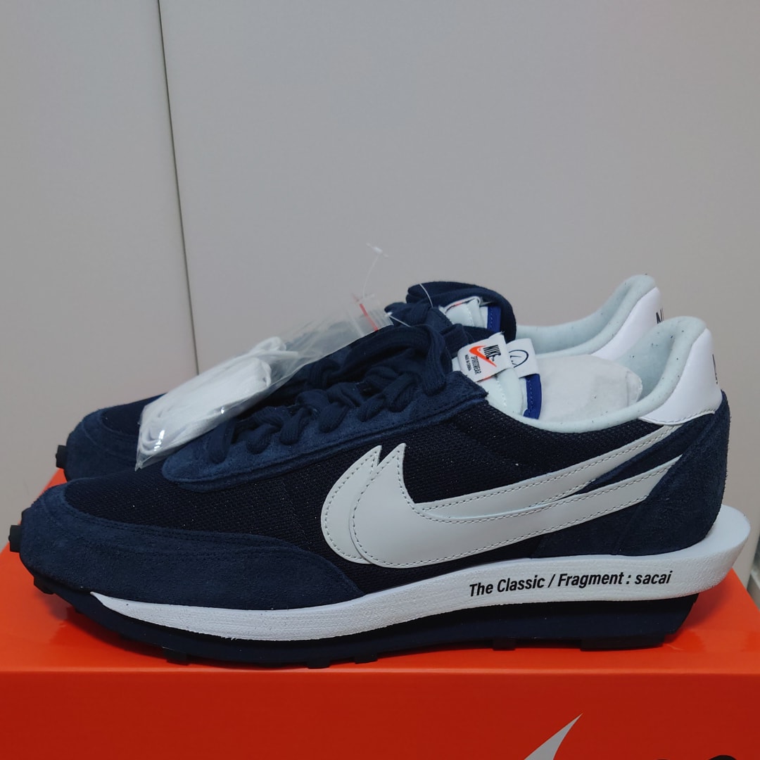 Fragment × sacai × Nike LD Waffle "Blackended Blue"