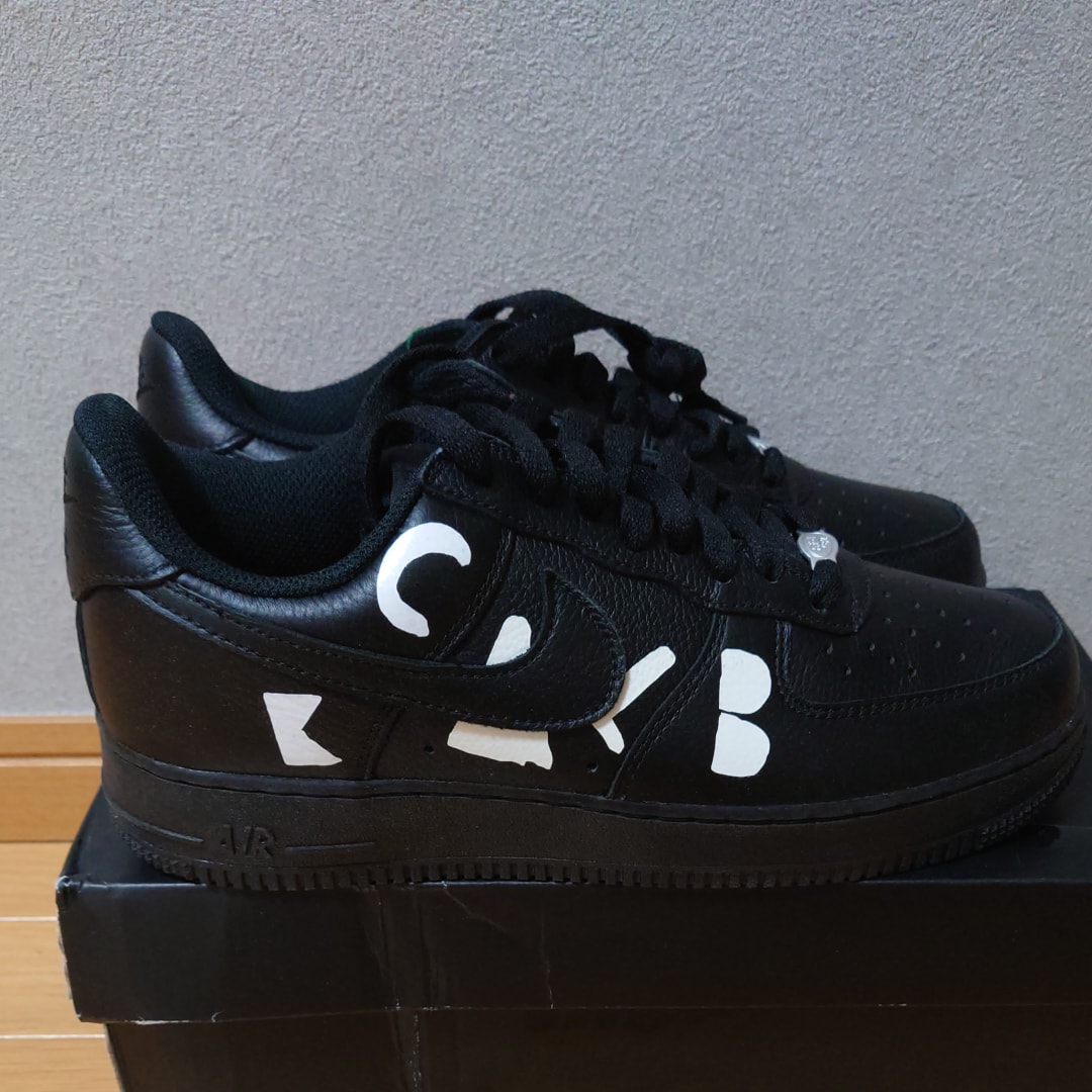 BLACK COMME des GARCONS × Nike Air Force 1 Low Retro "Black"