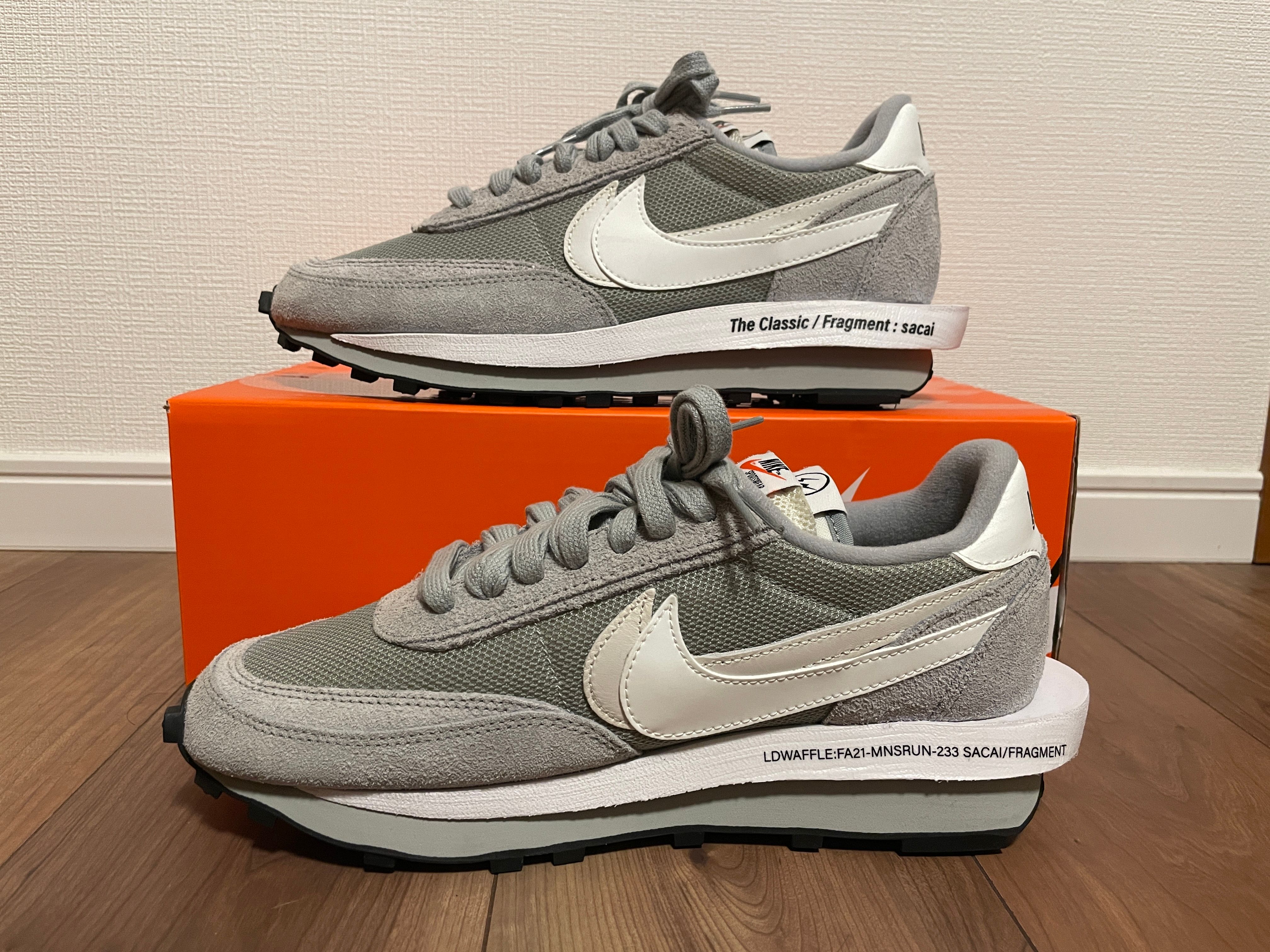 Fragment × sacai × Nike LD Waffle "Light Smoke Grey"