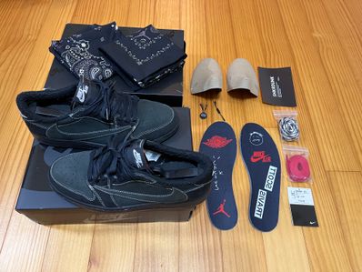 Travis Scott × Nike Air Jordan 1 Low OG SP "Black Phantom"