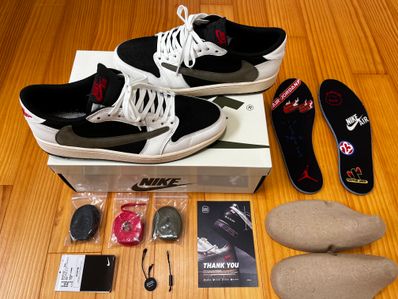 Travis Scott × Nike Women's Air Jordan 1 Low OG "Medium Olive"