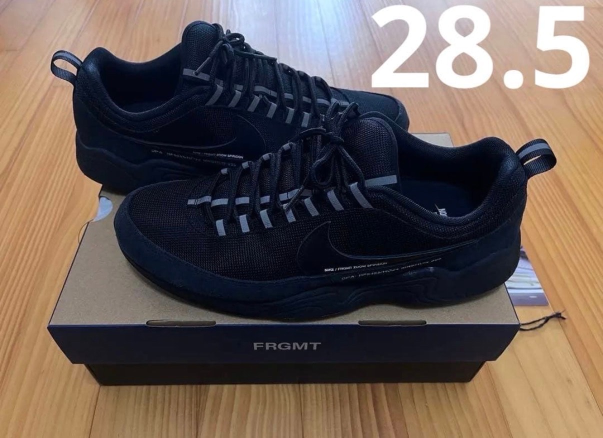 fragment design × Nike Air Zoom Spiridon SP "Black"