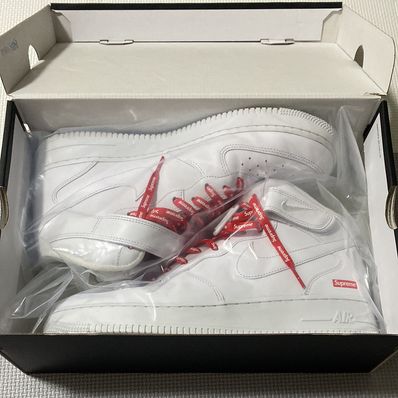 Supreme × Nike Air Force 1 Mid "White" FW24