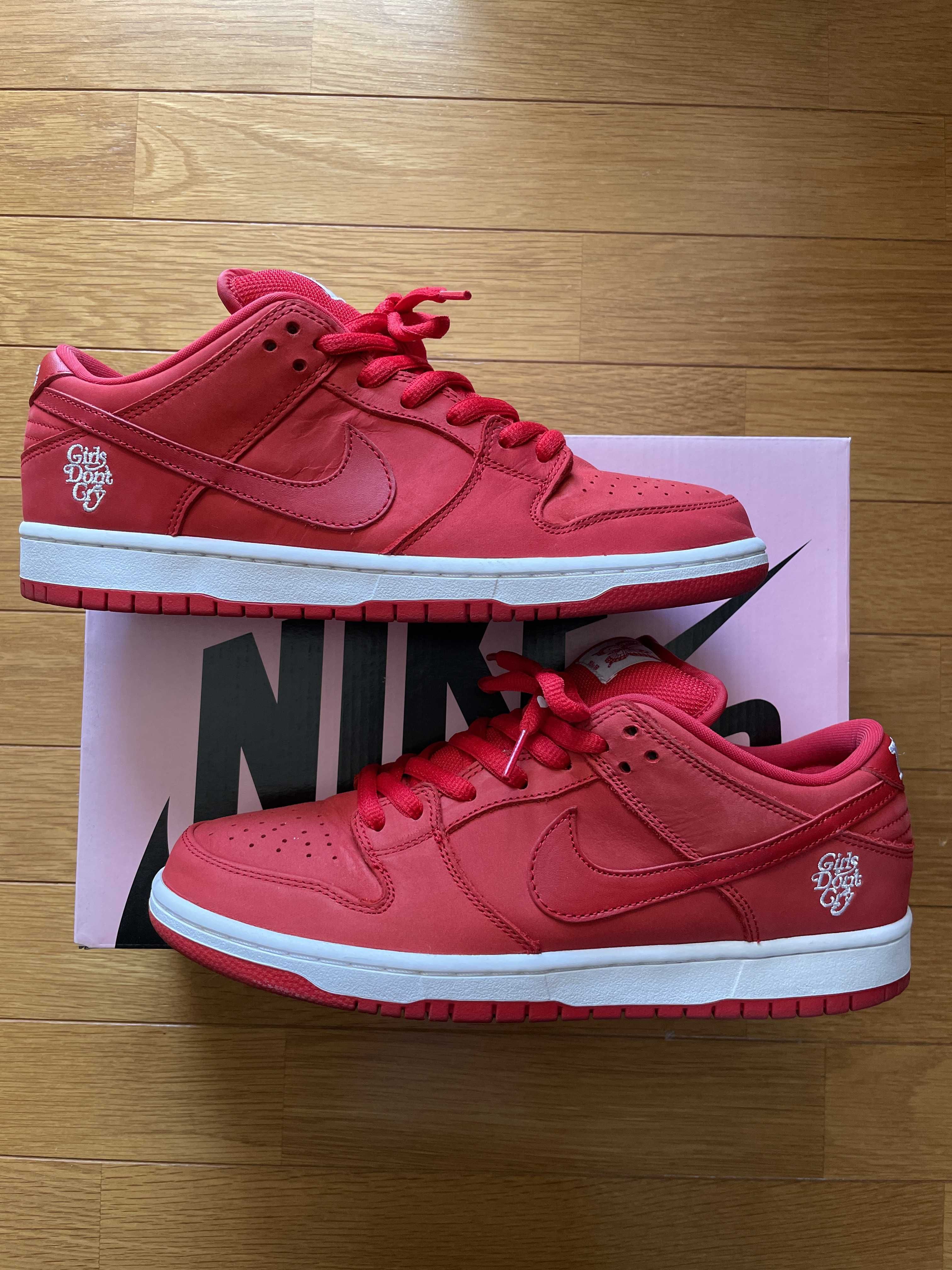 Girls Don't Cry × Nike SB Dunk Low Pro QS "Red" / VERDY
