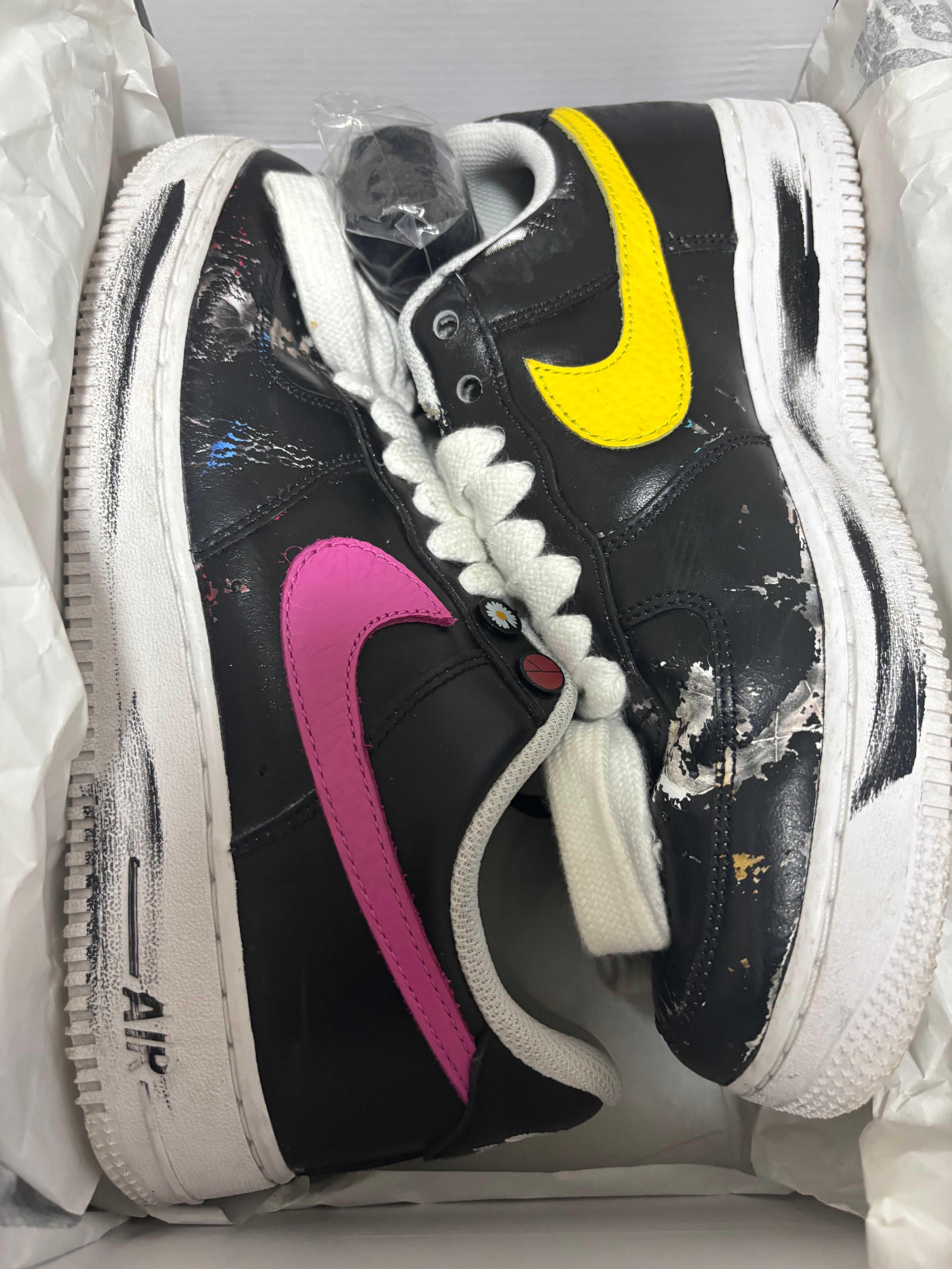 PEACEMINUSONE × Nike Air Force 1 Low '07 Para-Noise 3.0 "Black and Multi-Color" / G-DRAGON