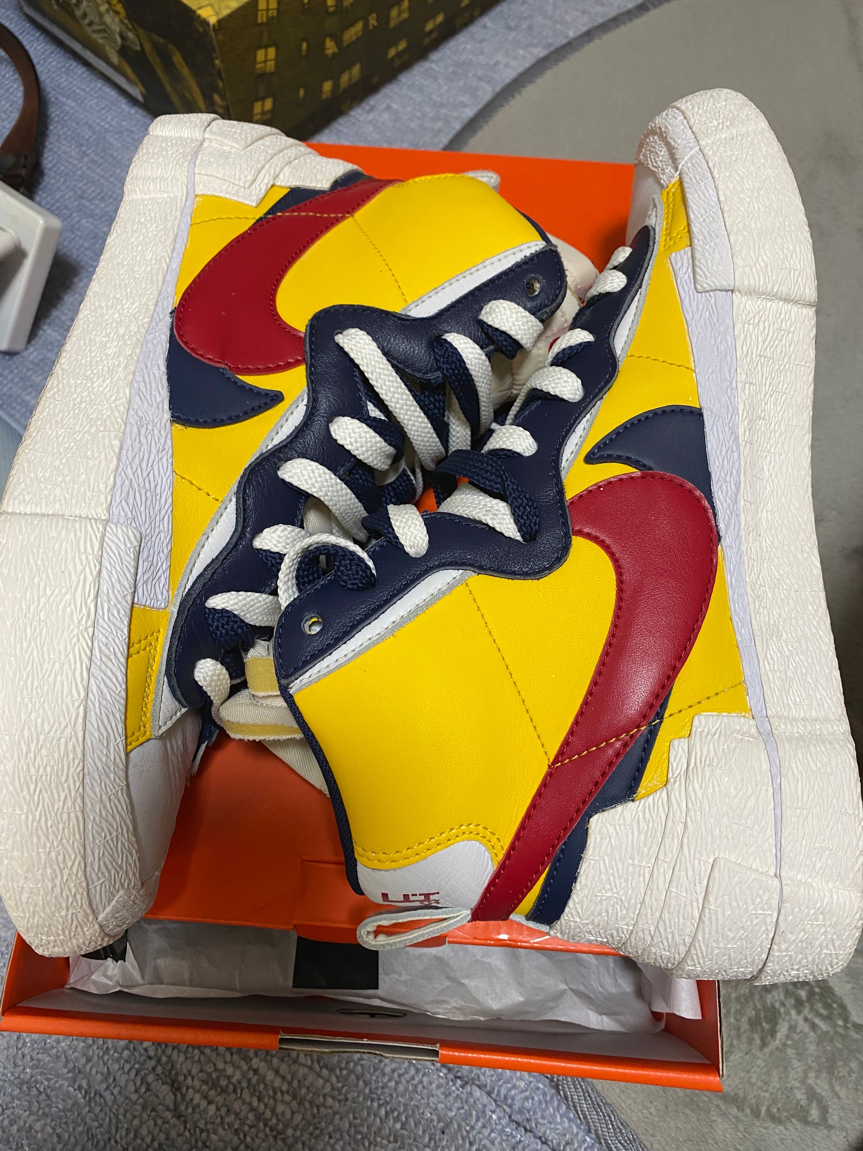 sacai × Nike Blazer Mid "Varsity Maize/Varsity Red"