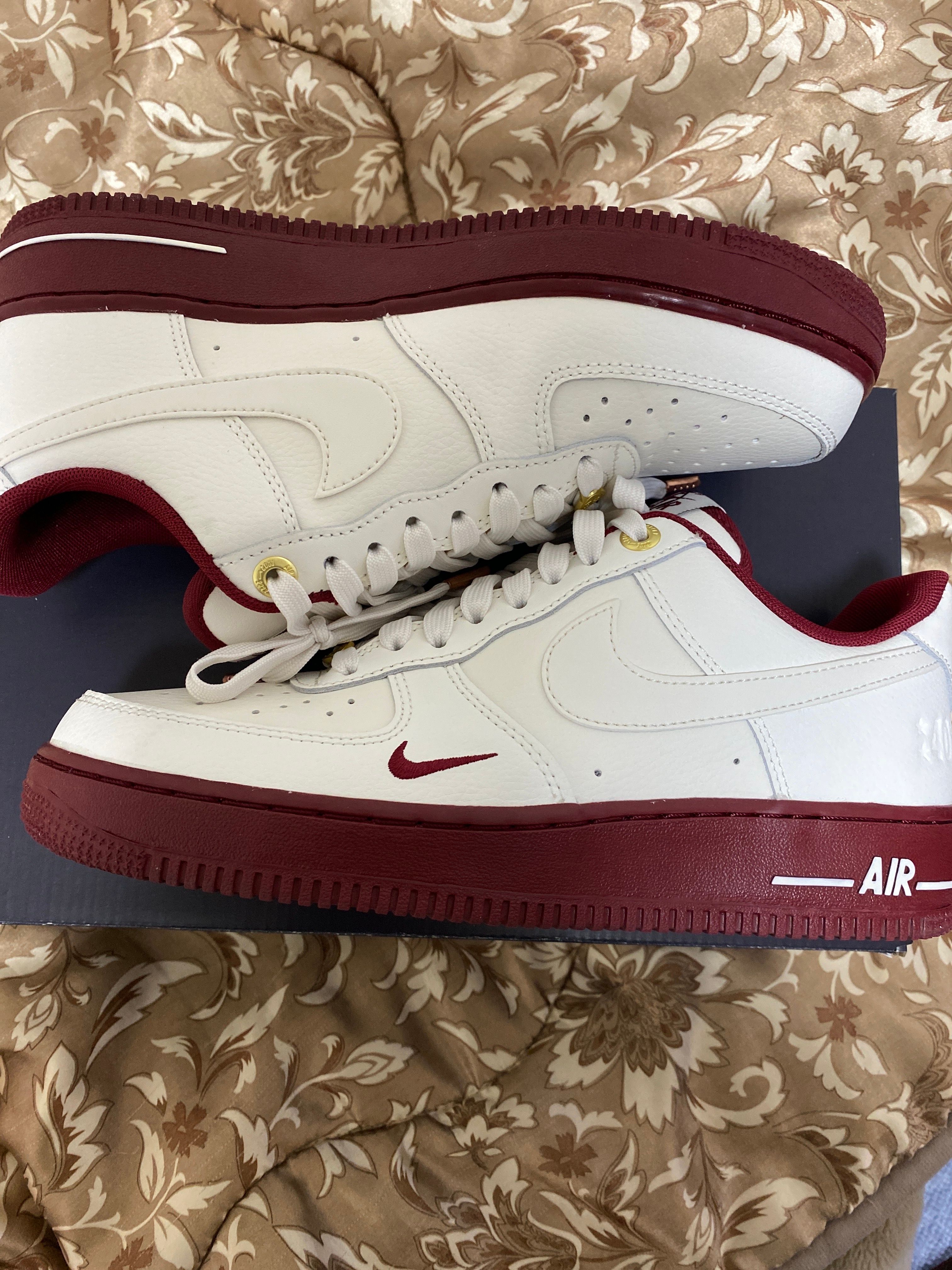 Nike Women's Air Force 1 Low 40th Anniversary "Sail/Team Red"