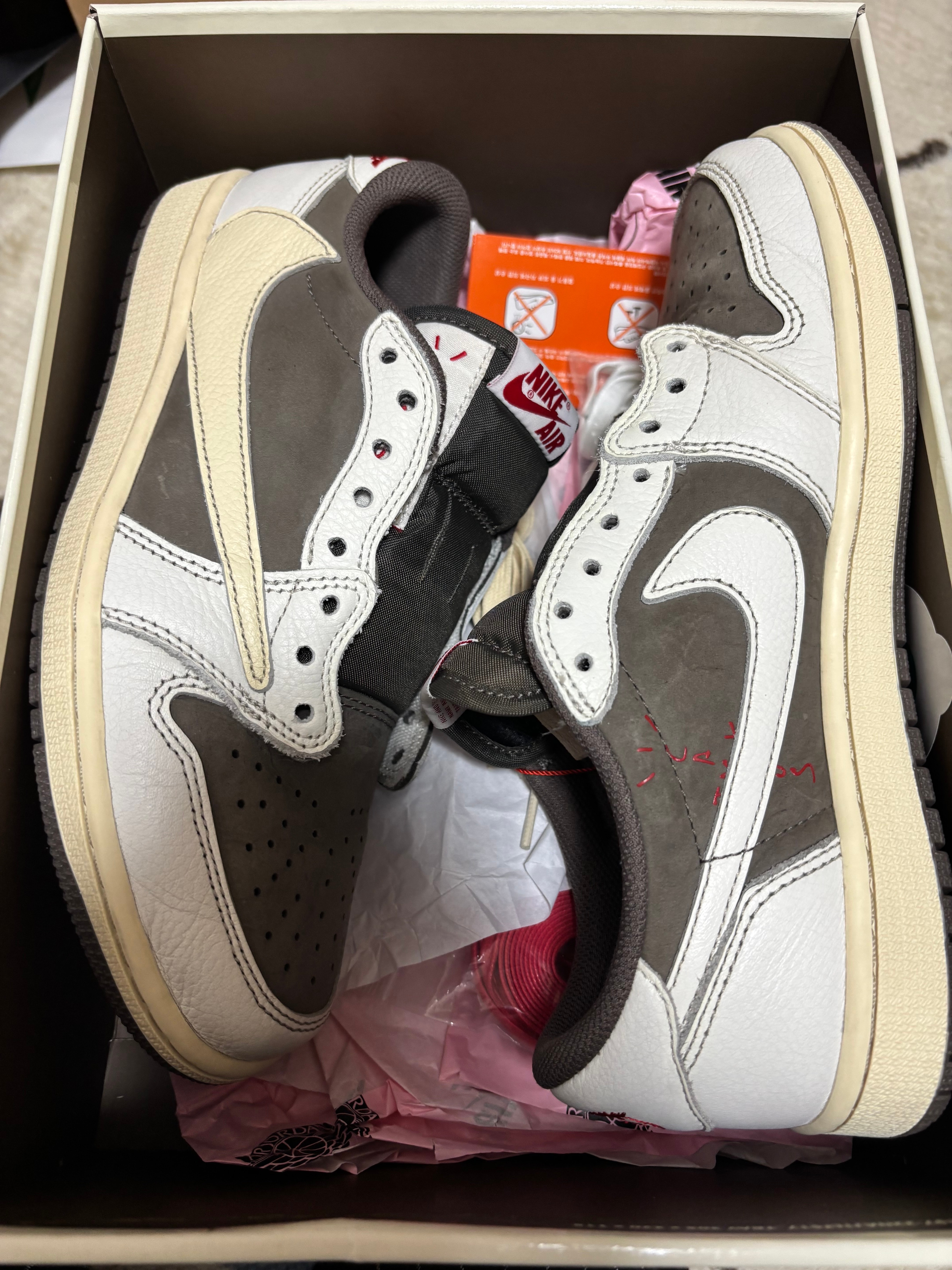Travis Scott × Nike Air Jordan 1 Low OG SP "Reverse Mocha/Sail and Ridgerock"