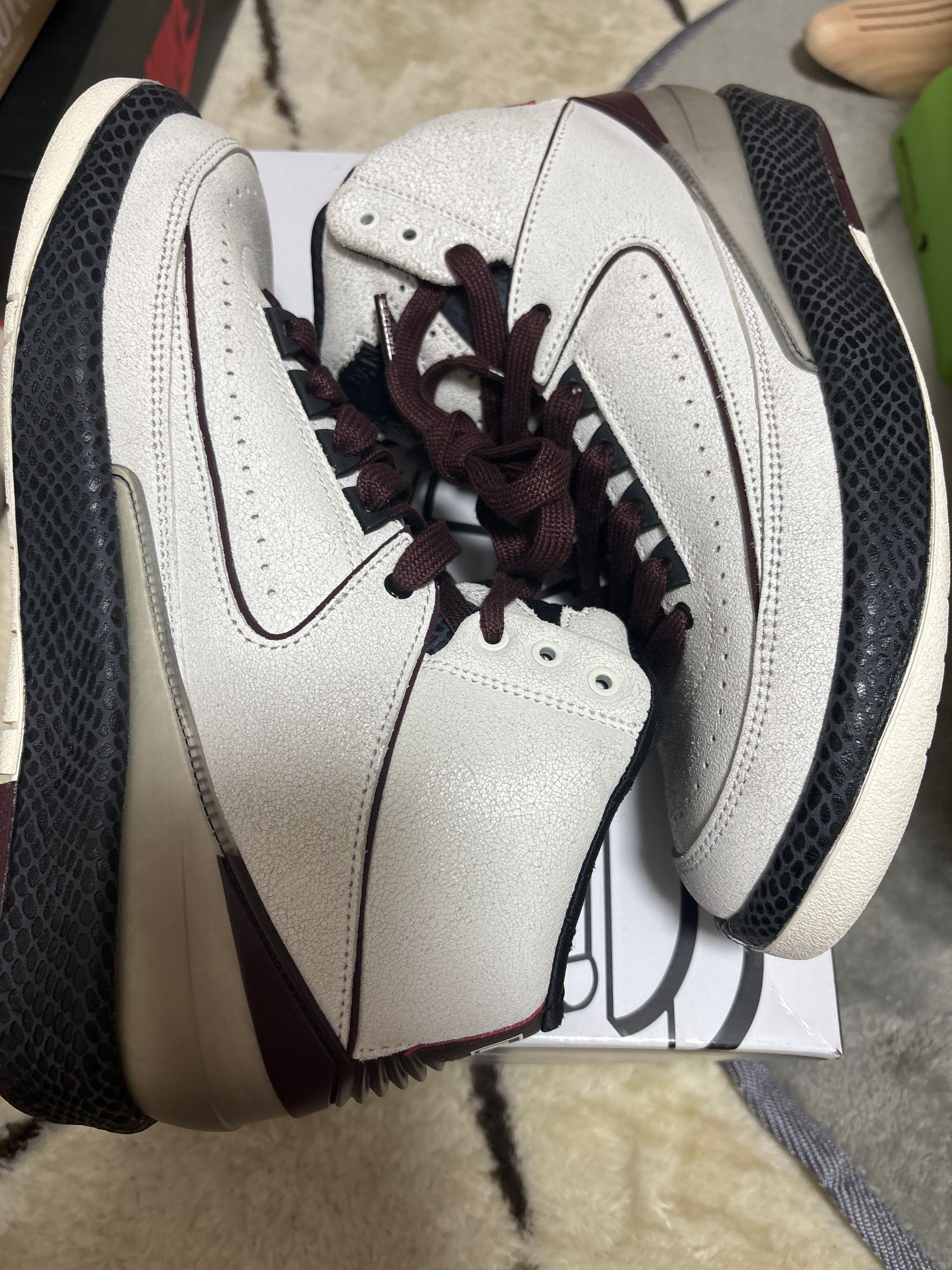 A Ma Maniere × Nike Air Jordan 2 "Airness/Sail and Burgundy"