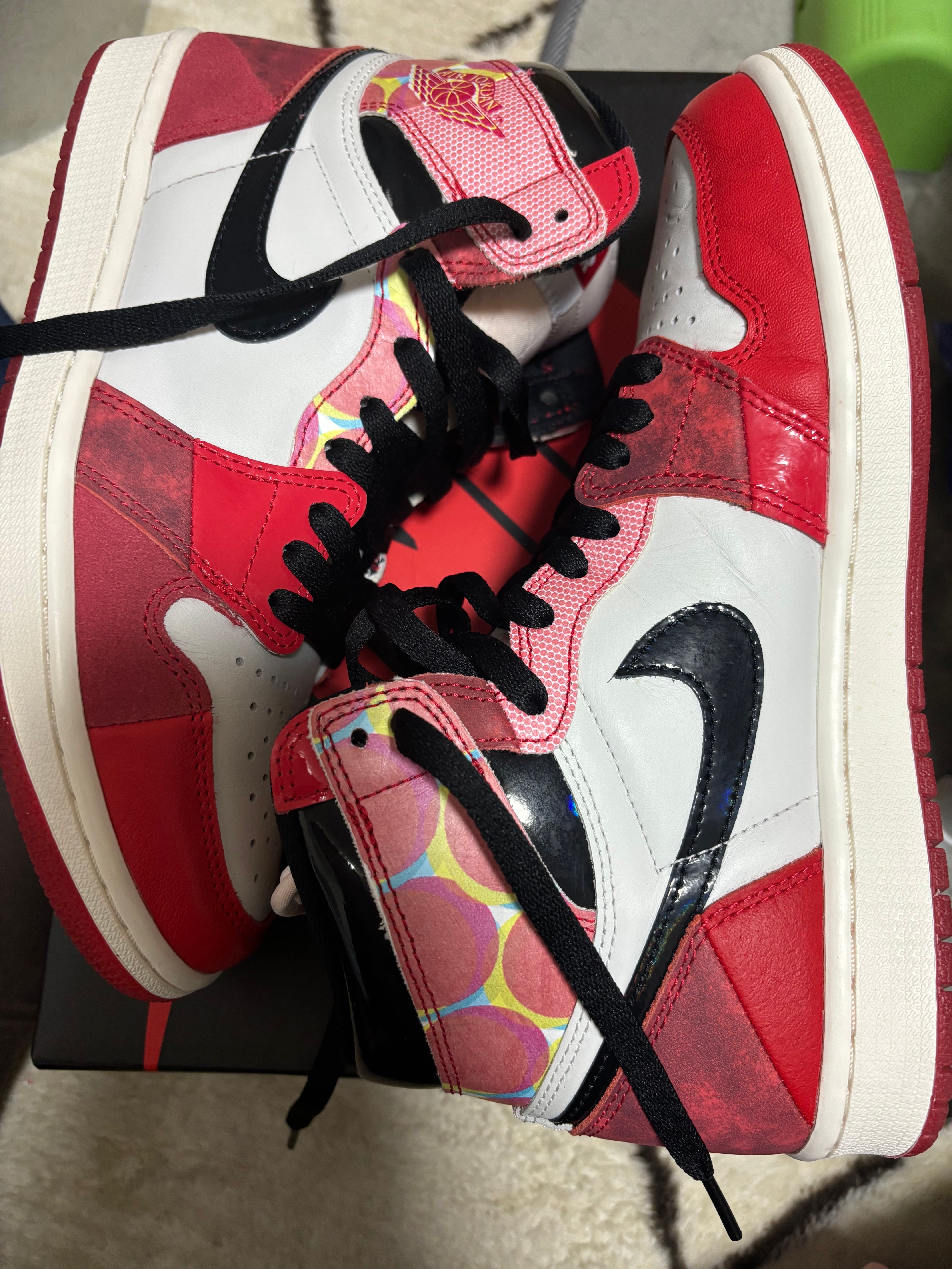 Spider-Man × Nike Air Jordan 1 Retro High OG SP "Spider-Man: Across the Spider-Verse/University Red"