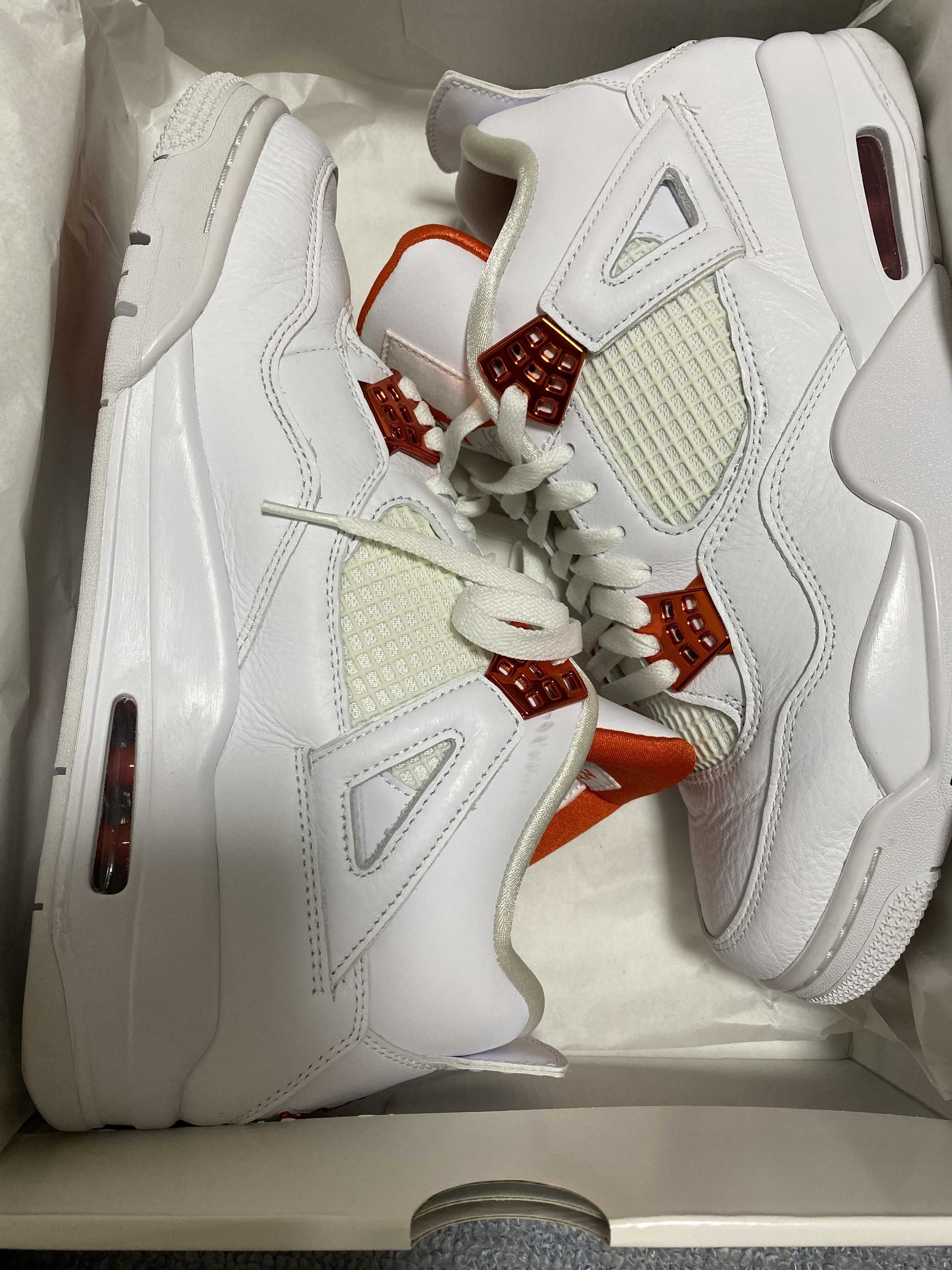 Nike Air Jordan 4 Retro "White/Team Orange"