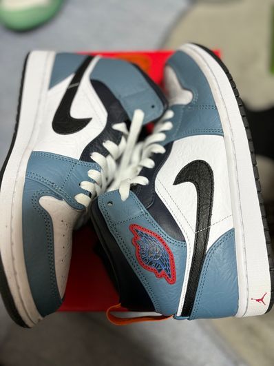 FACETASM × Nike Air Jordan 1 Mid "White/Navy"