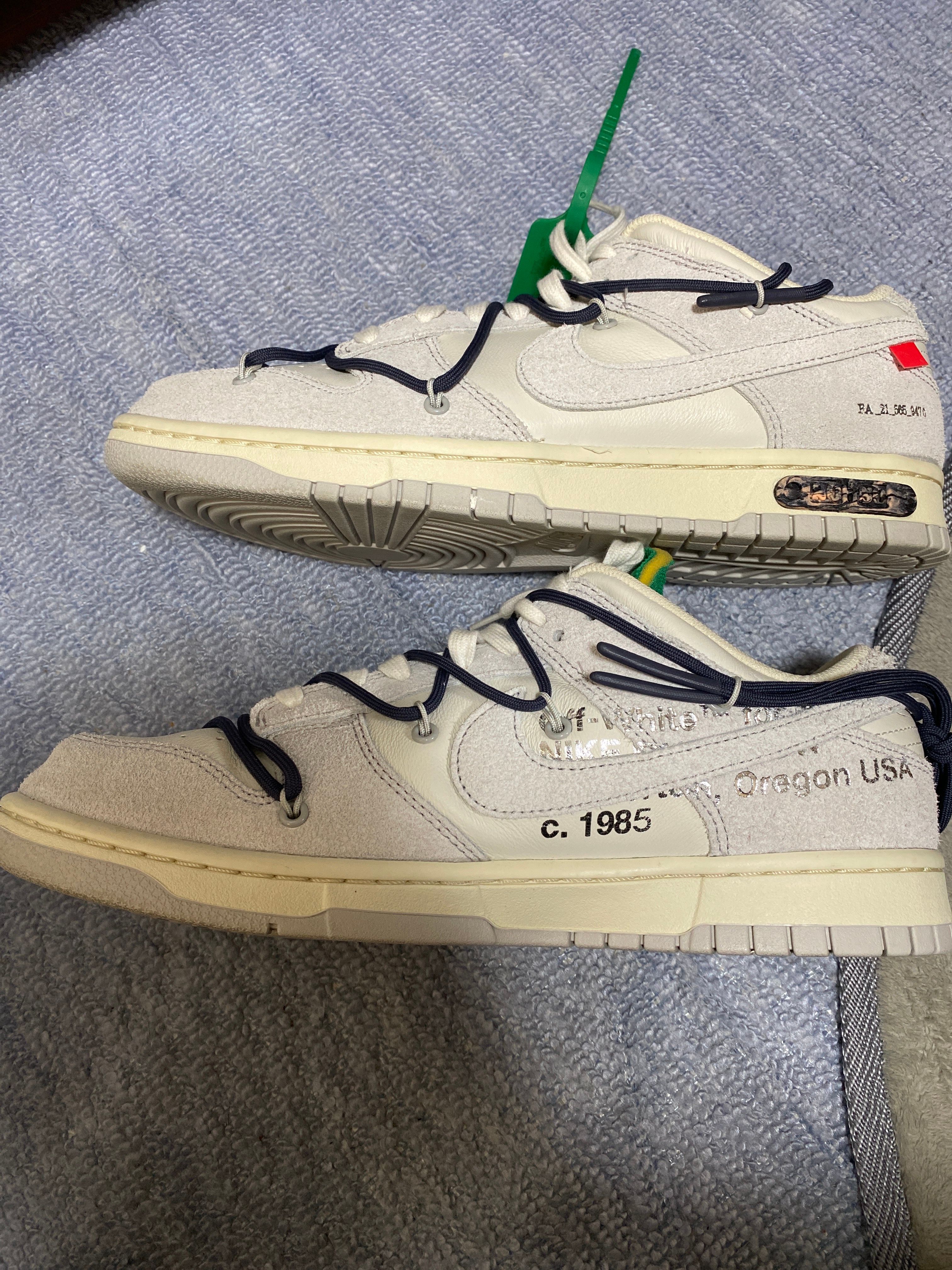 Off-White × Nike Dunk Low "Sail/Neutral Grey/Gridiron"