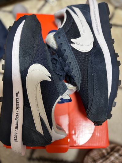 Fragment × sacai × Nike LD Waffle "Blackended Blue"