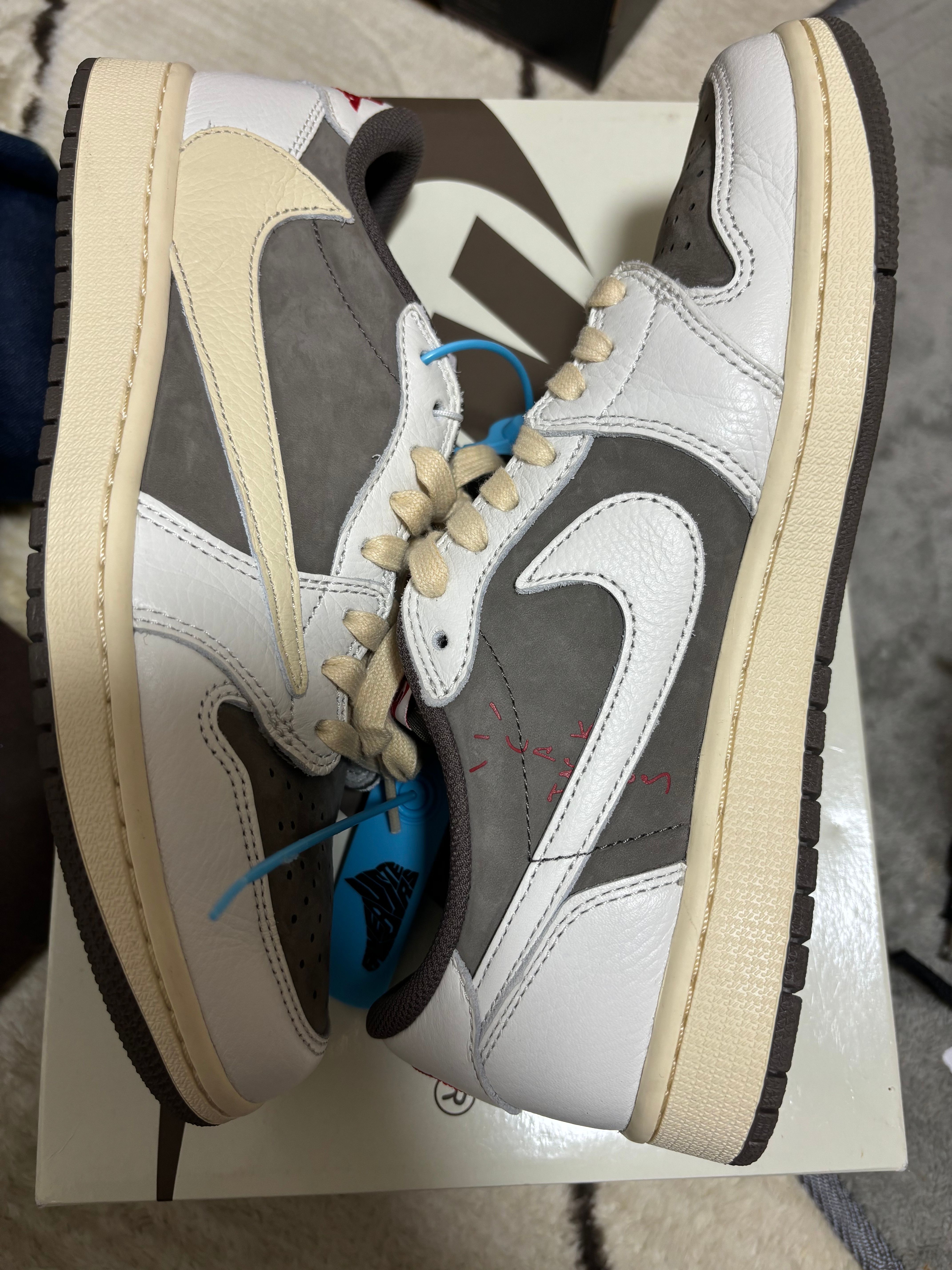 Travis Scott × Nike Air Jordan 1 Low OG SP "Reverse Mocha/Sail and Ridgerock"