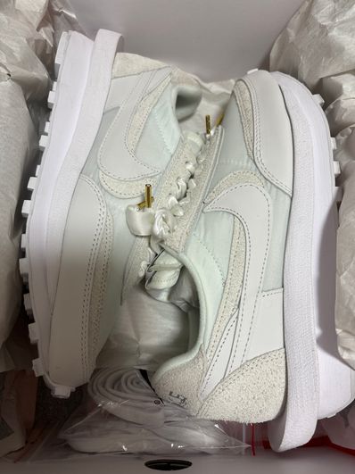 sacai × Nike LDV Waffle "Triple White"