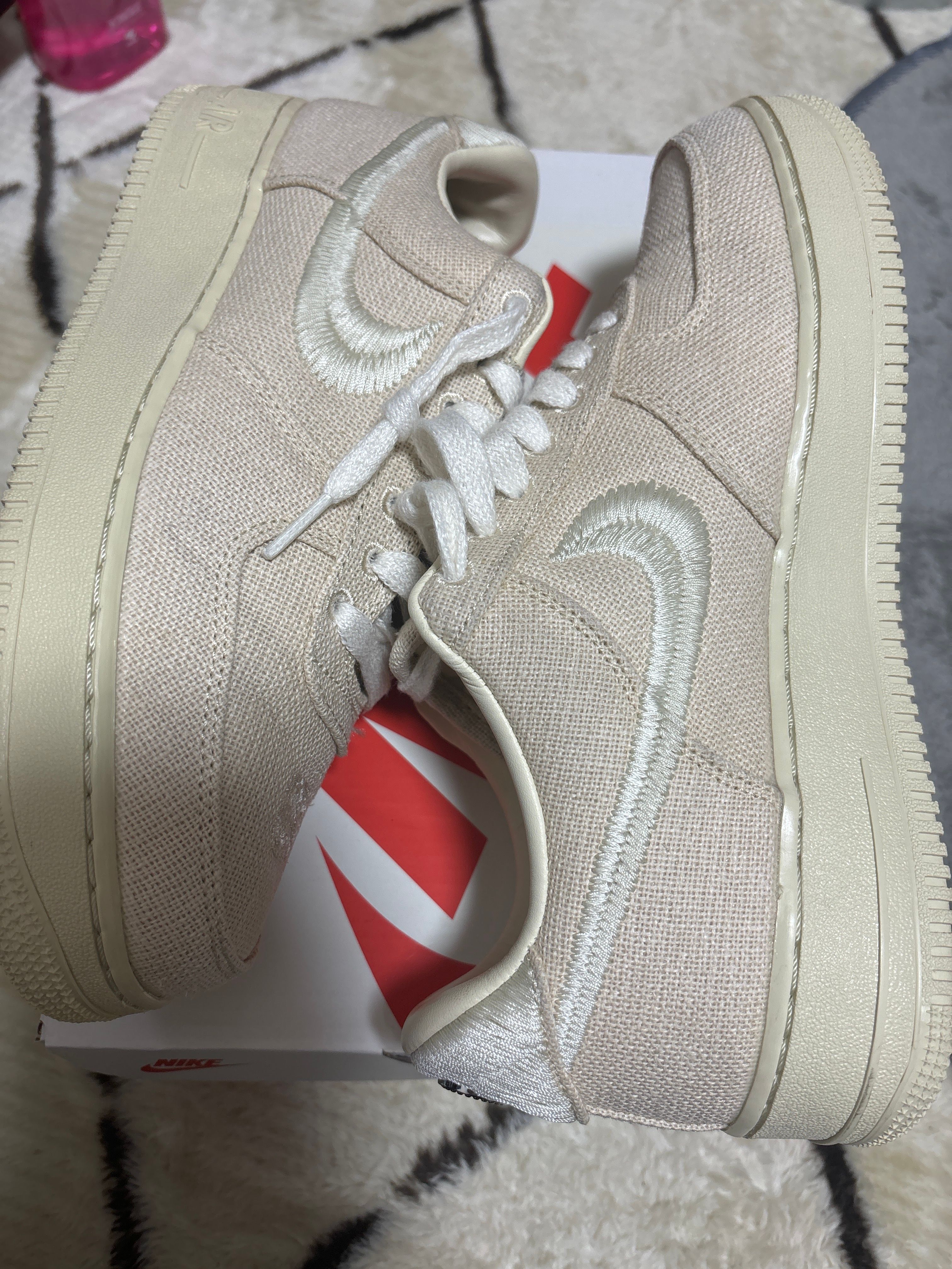 Stussy × Nike Air Force 1 Low "Fossil Stone"