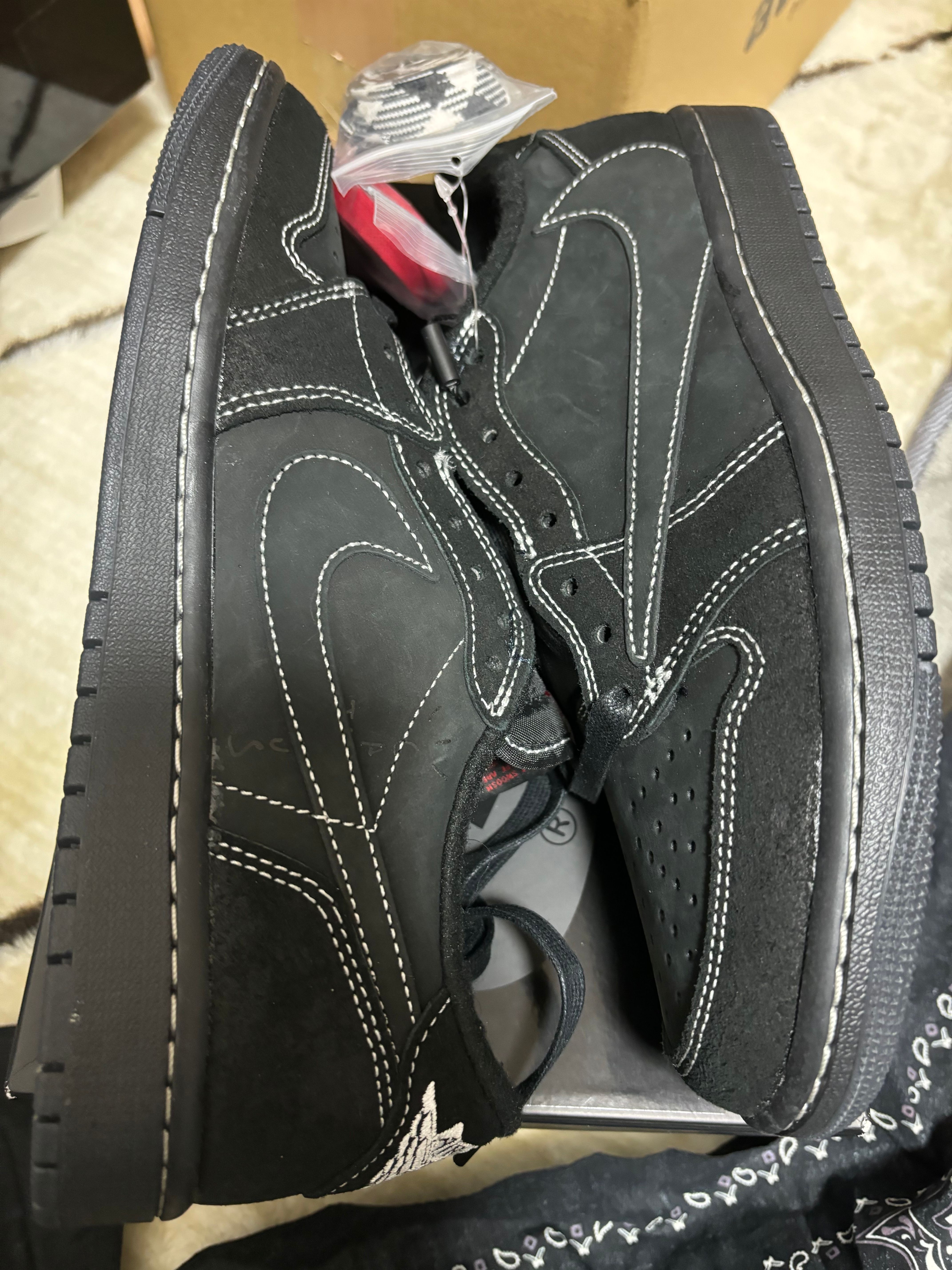 Travis Scott × Nike Air Jordan 1 Low OG SP "Black Phantom"