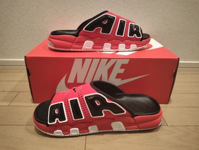Nike Air More Uptempo Slide "University Red/Black" (FJ6035-600/FJ6036-600)