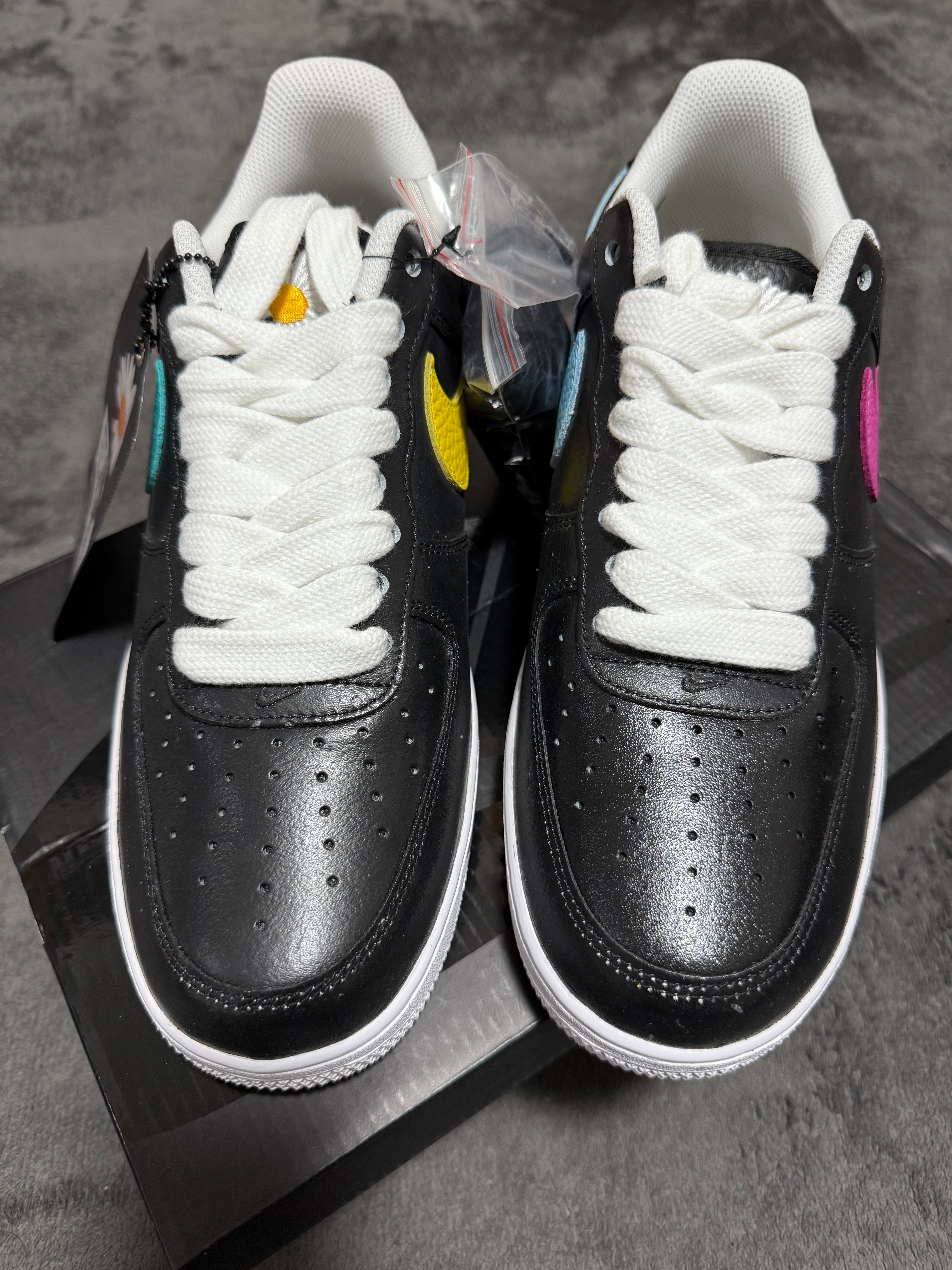 PEACEMINUSONE × Nike Air Force 1 Low '07 Para-Noise 3.0 "Black and Multi-Color" / G-DRAGON