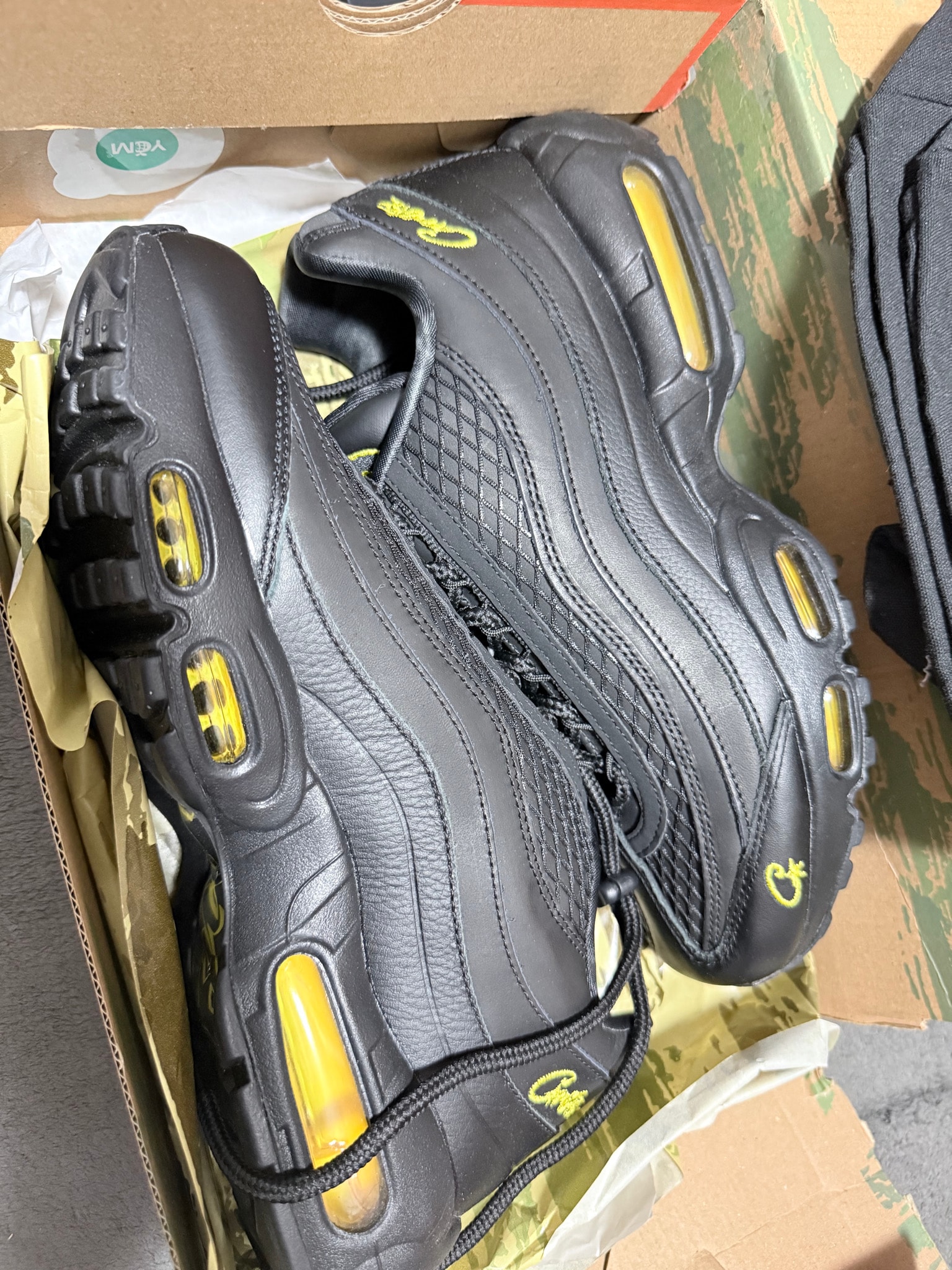 Corteiz × Nike Air Max 95 "Black and Tour Yellow"