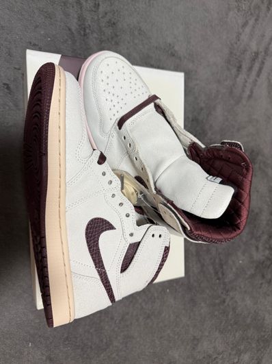 A Ma Maniere × Nike Air Jordan 1 Retro High OG "Sail and Burgundy"