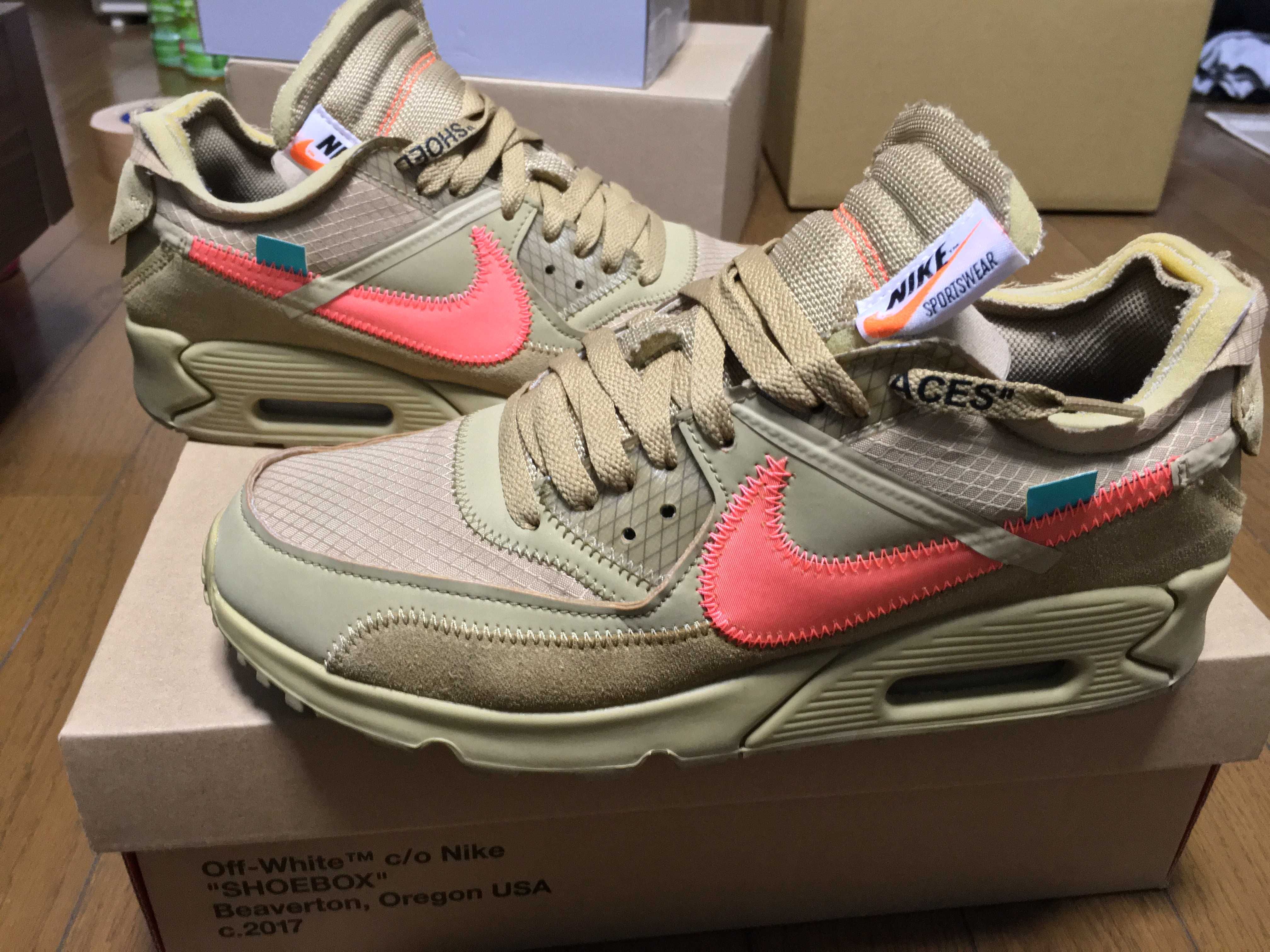 Off-White × Nike Air Max 90 "Desert Ore"
