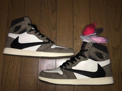 Travis Scott × Nike Air Jordan 1 Retro High OG TS SP "Sail/Dark Mocha"