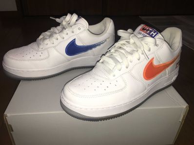KITH × Nike Air Force 1 Low "White/Rush Blue/White/Brilliant Orange"