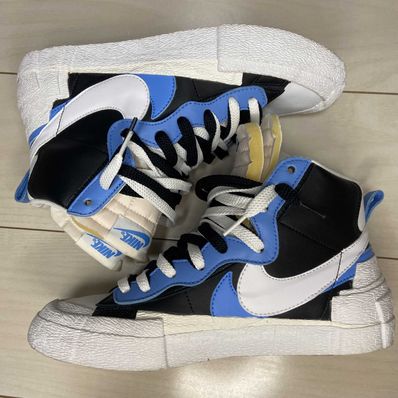 sacai × NIKE BLAZER MID "BLACK / BLUE"