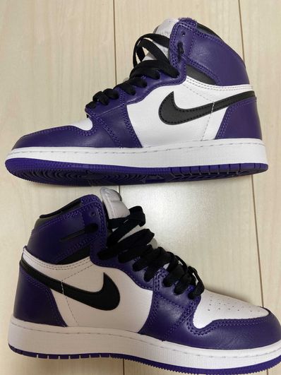 NIKE AIR JORDAN 1 RETRO HIGH OG GS "COURT PURPLE WHITE/BLACK" (2020)