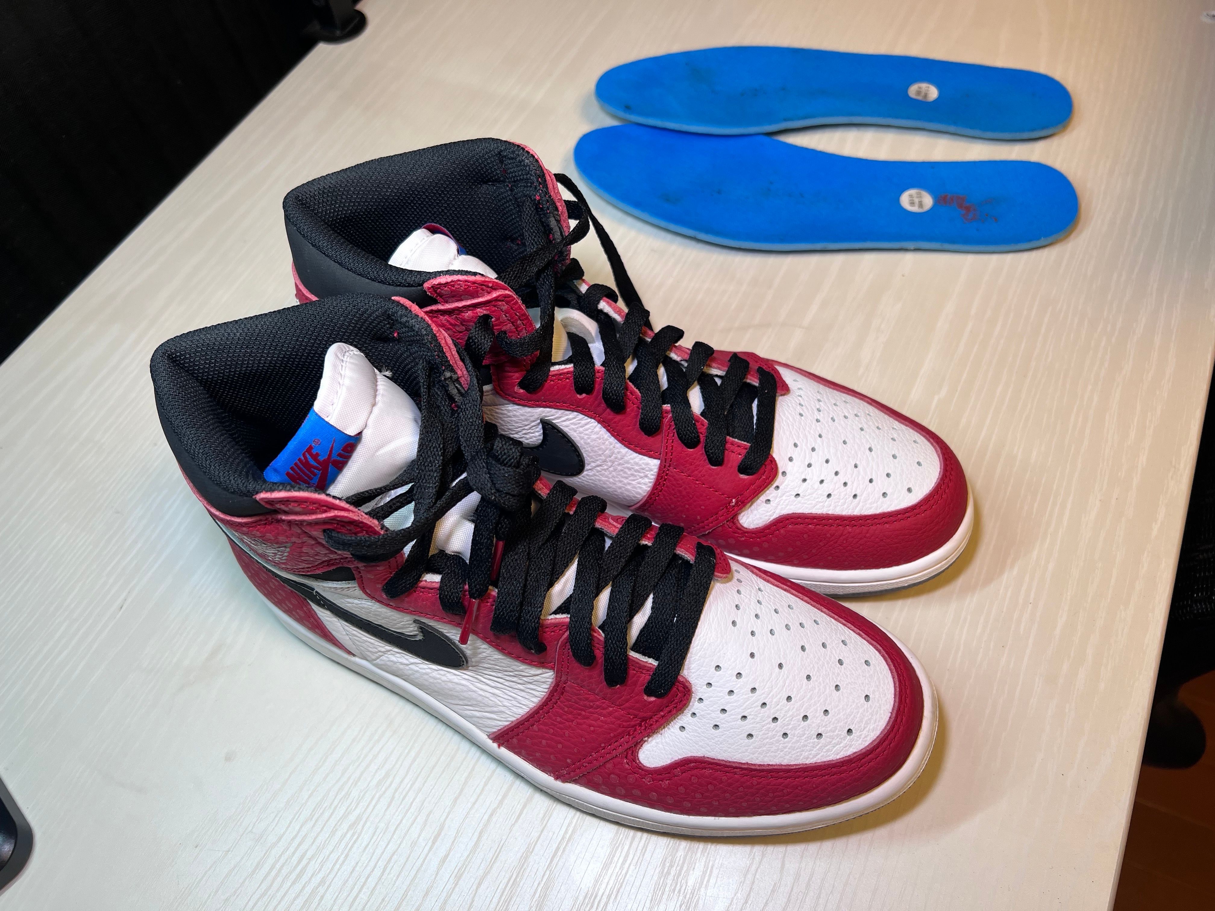Spiderman × Nike Air Jordan 1 Origin Story "Gym Red/White/Photo Blue/Black"