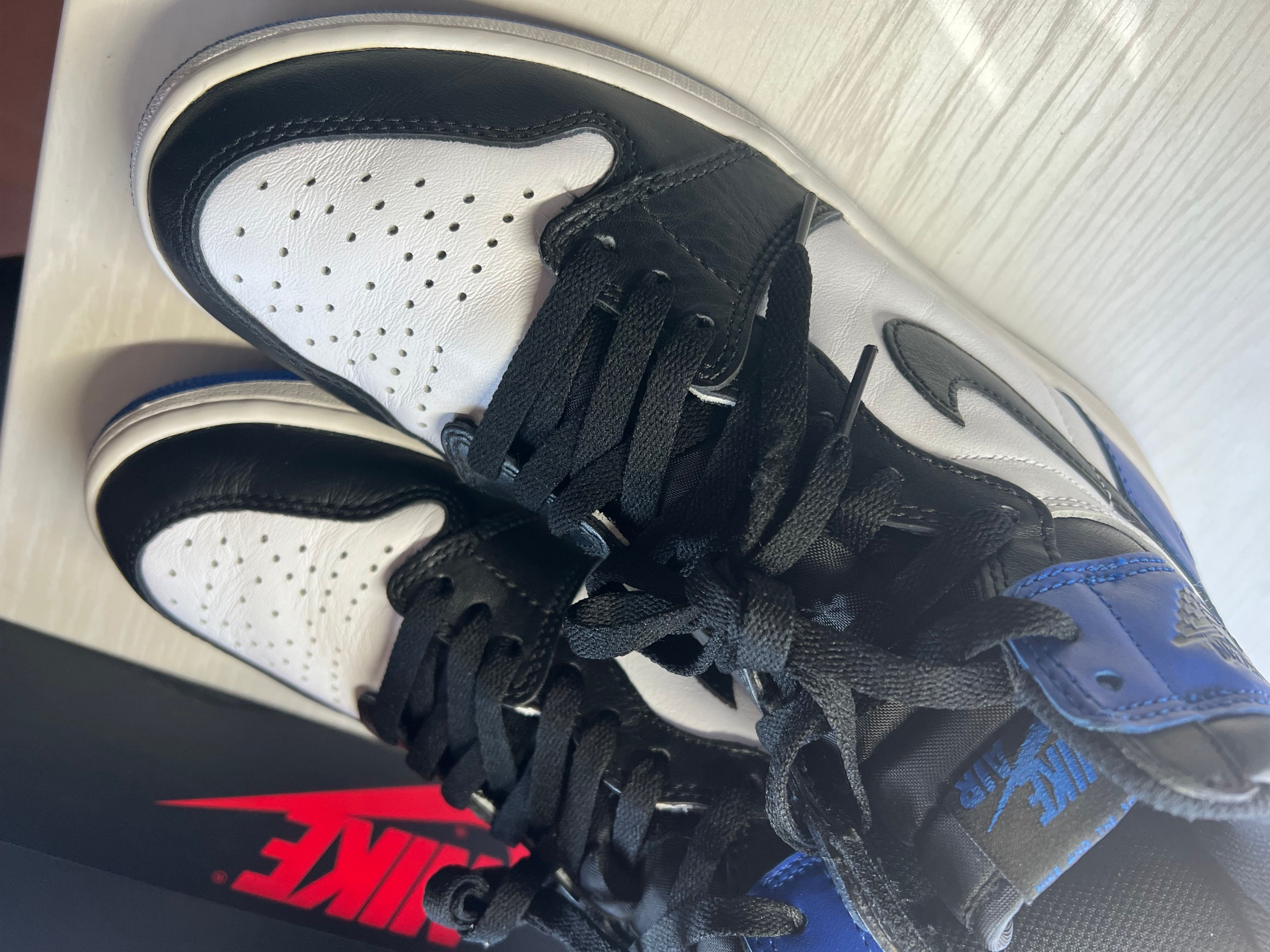 fragment design × Nike Air Jordan 1 Retro High OG "Black/Sport Royal/White"
