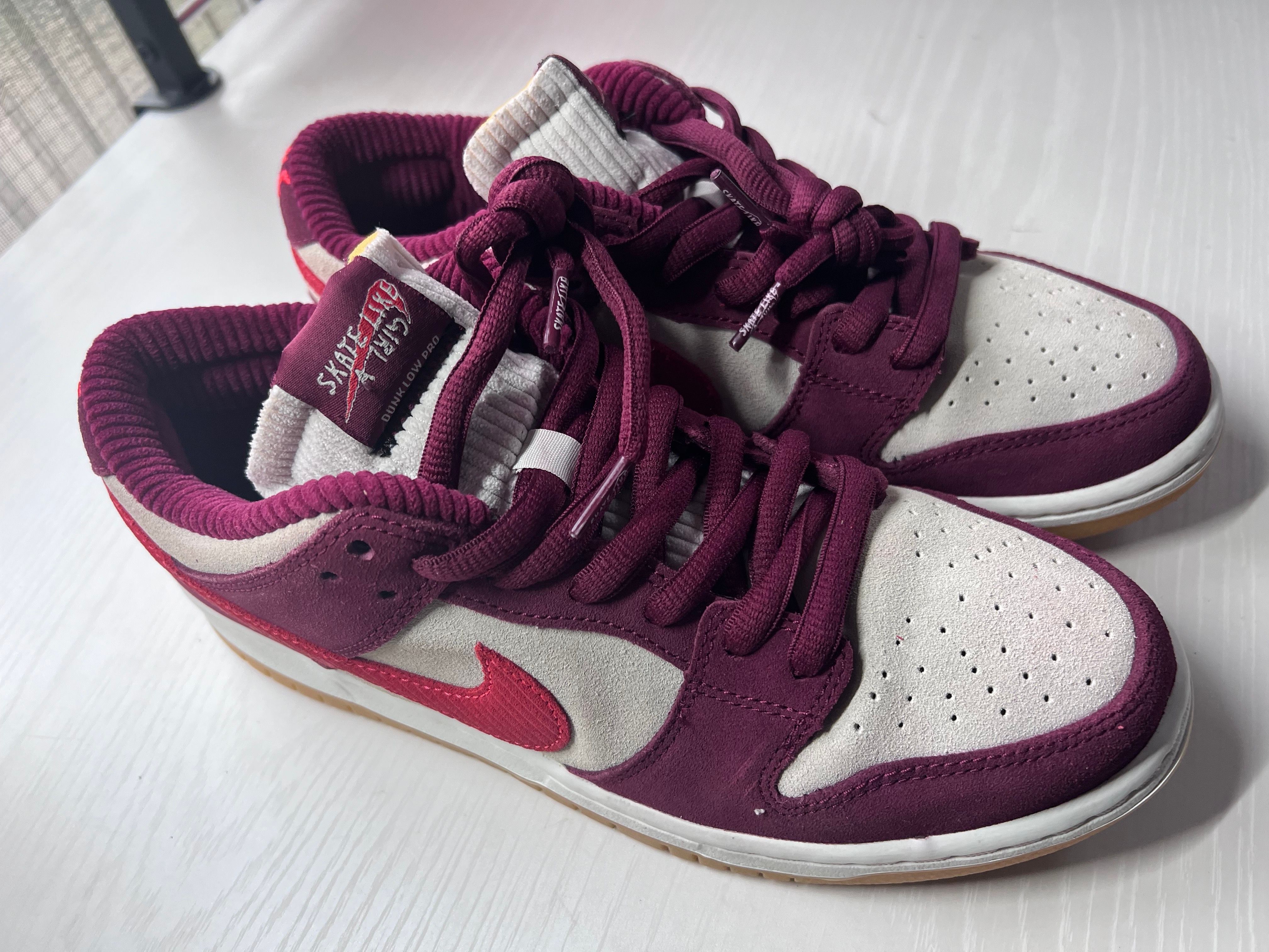 Skate Like a Girl × Nike SB Dunk Low Pro "Dark Beetroot"