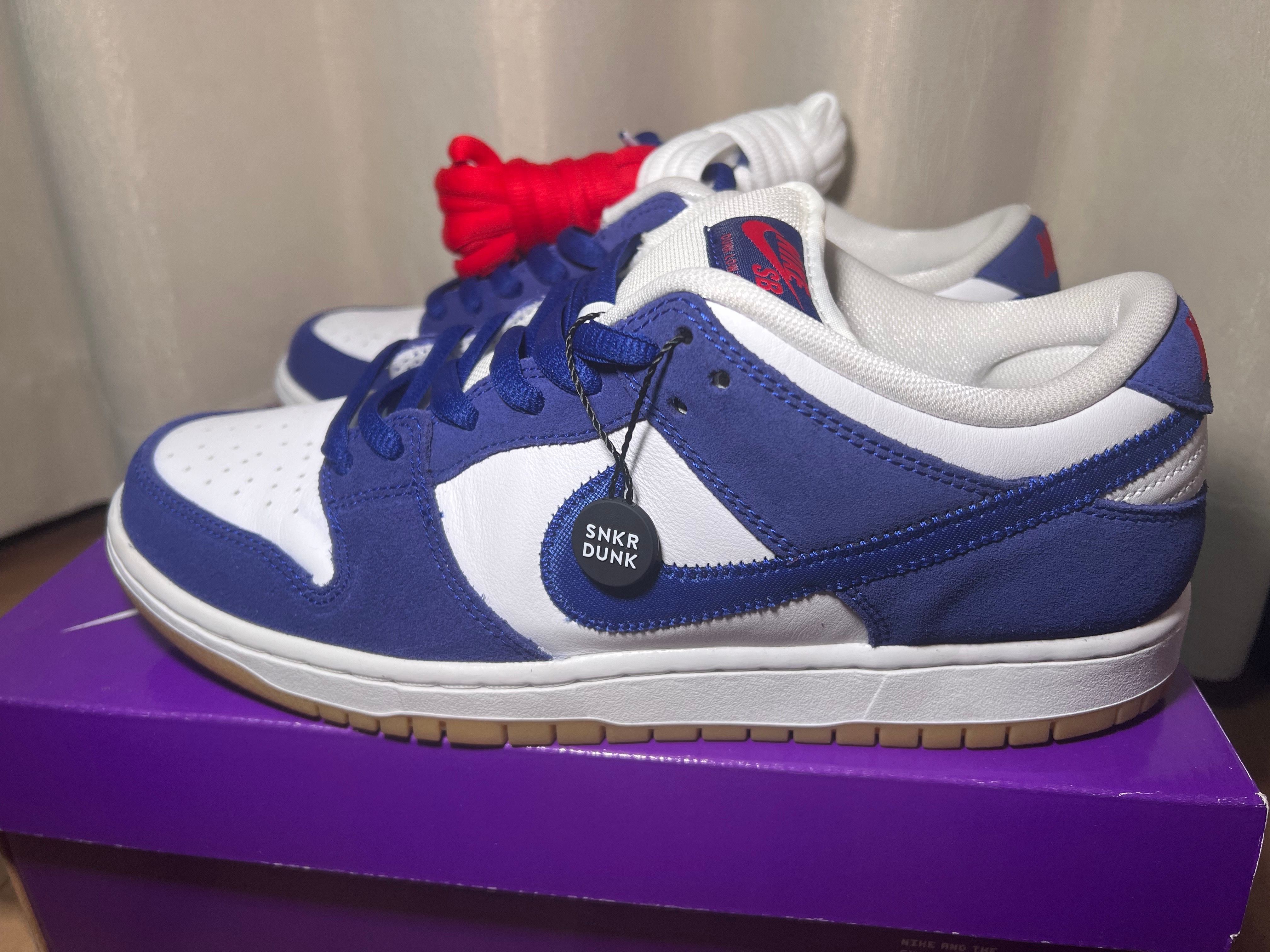 Nike SB Dunk Low "Los Angeles Dodgers/Deep Royal Blue"