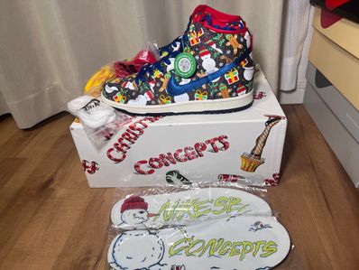 Concepts × Nike SB Dunk High "Ugly Christmas Sweater" (2017) (Special Box)